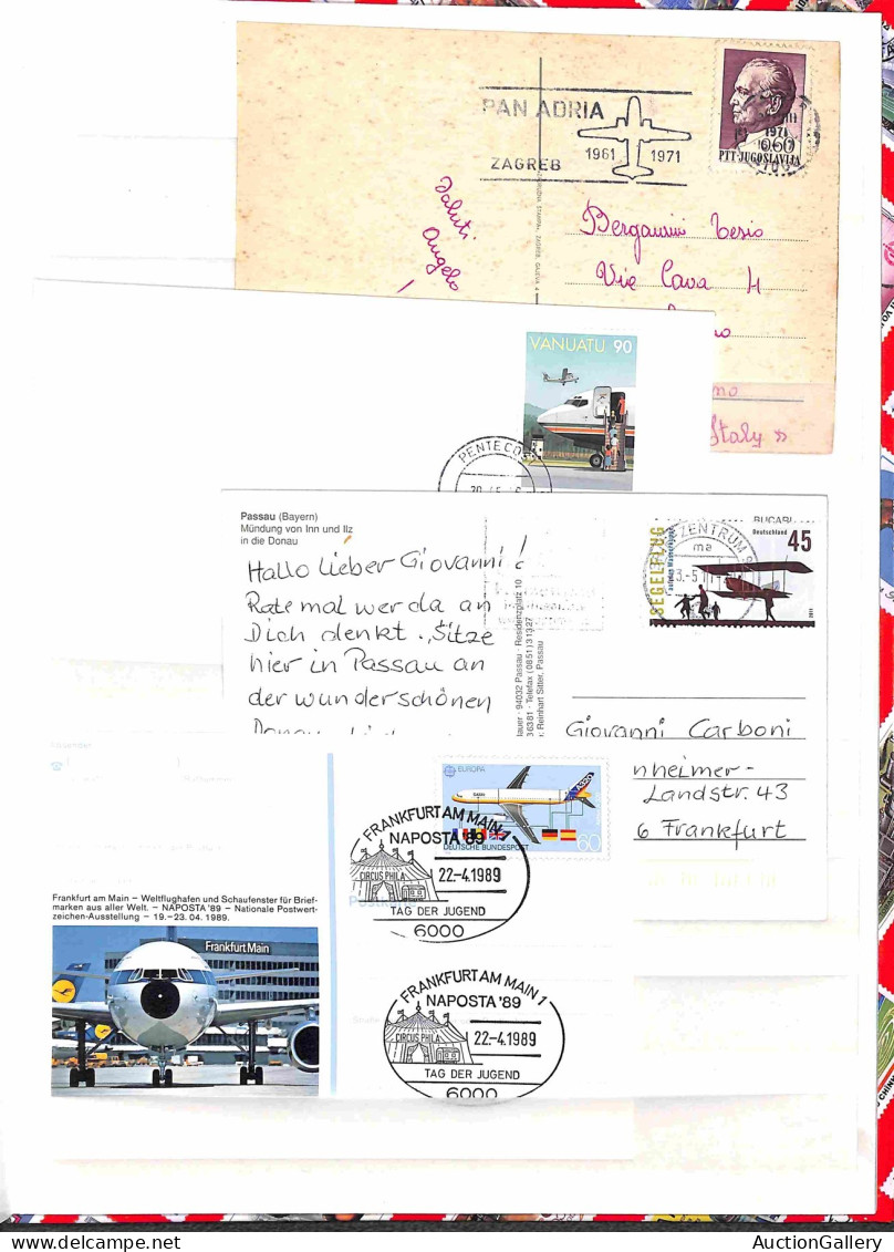 Lotti&Collezioni - Europa&Oltremare - TEMATICA - Aviazione - Collezione di circa 550 francobolli principalmente usati + 
