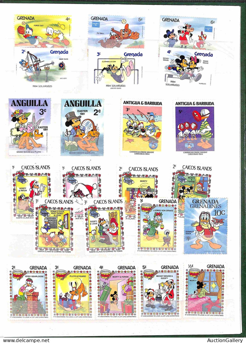 Lotti&Collezioni - Europa&Oltremare - TEMATICA - Bambini/Walt Disney - Collezione di circa 350 francobolli nuovi e usati