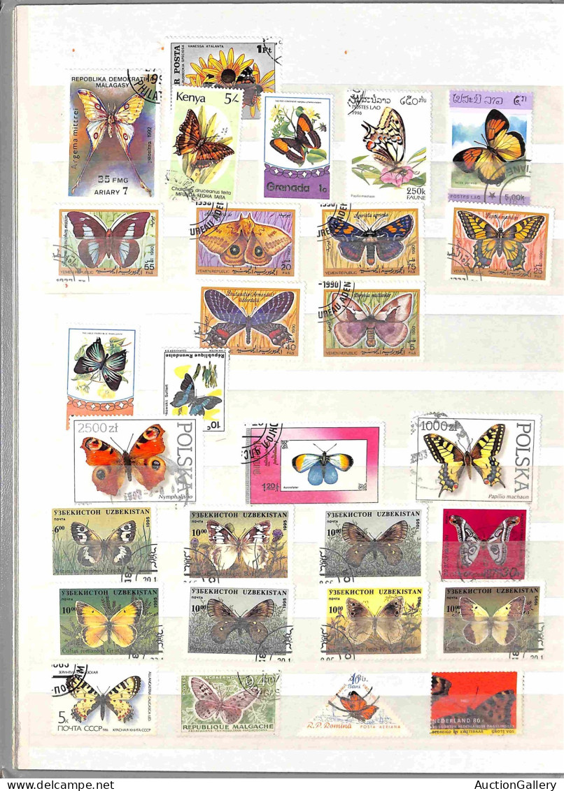 Lotti&Collezioni - Europa&Oltremare - TEMATICA - Farfalle - Collezione Di Circa 280 Francobolli Principalmente Usati Mon - Altri & Non Classificati