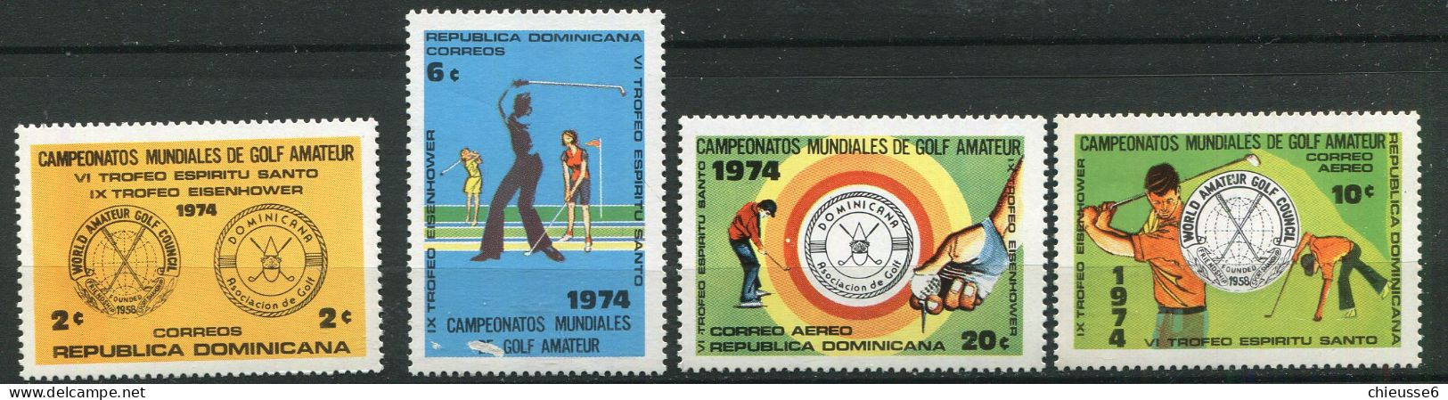 Dominicaine ** N° 756/757 - Pa 268/269 - Championnats Du Monde De Golf Amateur - Dominicaine (République)