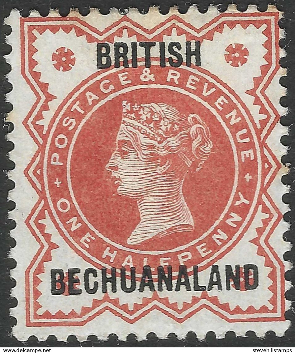 British Bechuanaland. 1888 QV Stamps Of GB O/P. ½d MH SG 9 - 1885-1895 Colonia Britannica