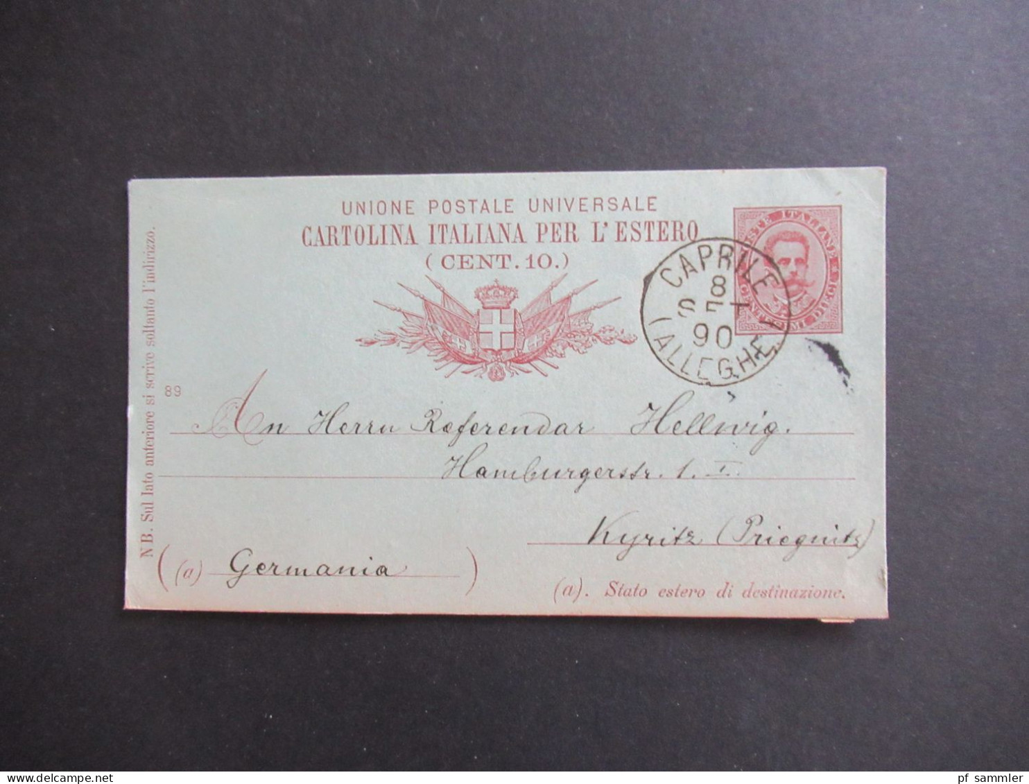 Italien Ganzsachen Posten 1x Doppelkarte Ab 1879 Interessanter Posten! Insgesamt 10 Stück - Verzamelingen