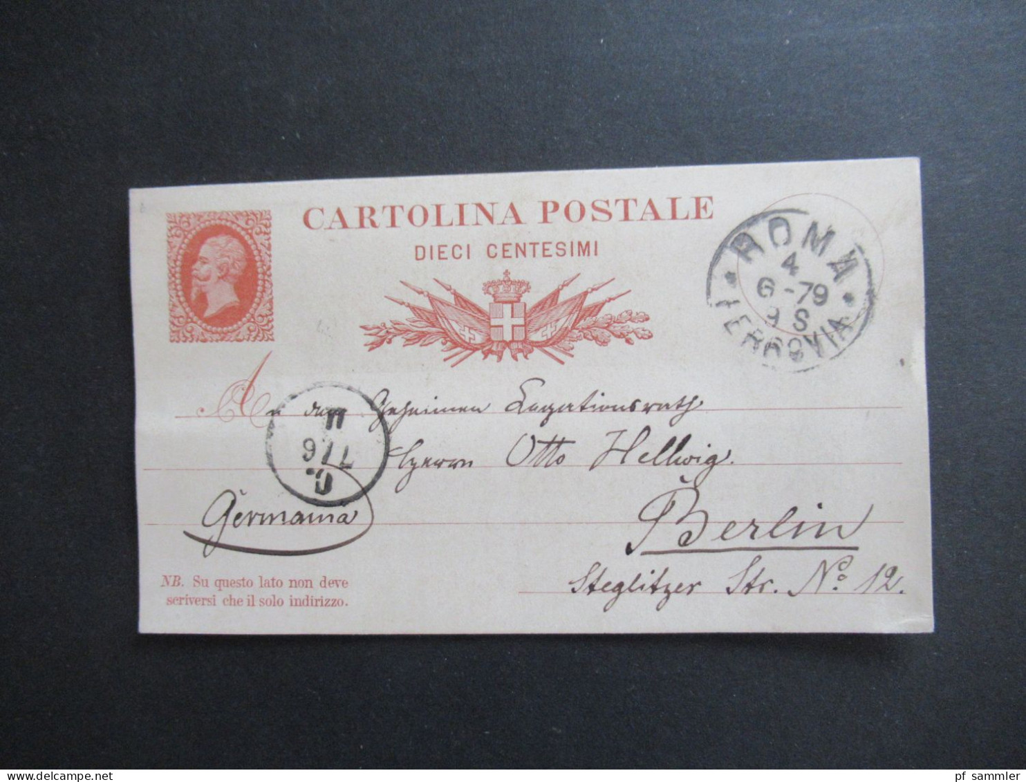 Italien Ganzsachen Posten 1x Doppelkarte ab 1879 Interessanter Posten! insgesamt 10 Stück