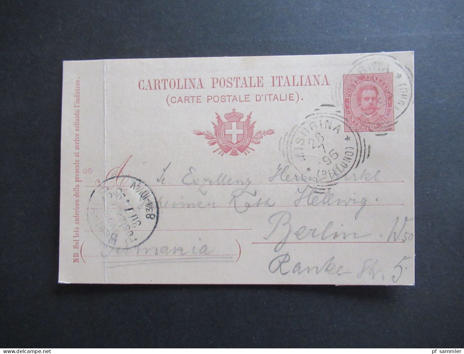 Italien Ganzsachen Posten 1x Doppelkarte ab 1879 Interessanter Posten! insgesamt 10 Stück