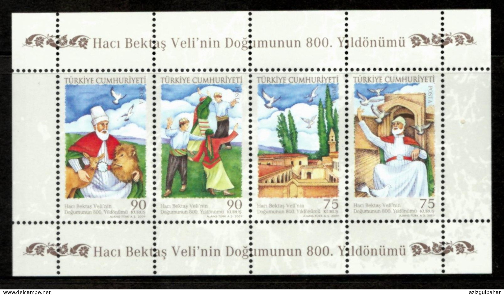 2009 - TURKEY - HACI BEKTAS VELI'S 800TH BIRTHDAY - Unused Stamps