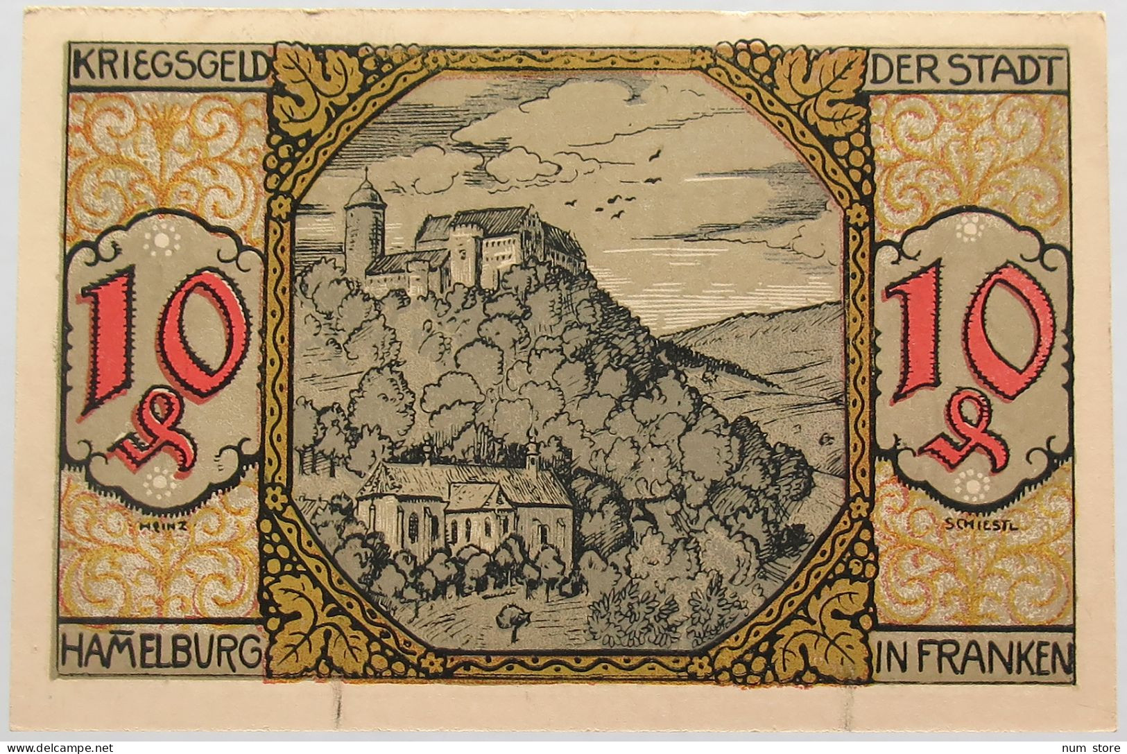 GERMANY 10 PFENNIG HAMMELBURG 1918 #alb003 0399 - Otros & Sin Clasificación