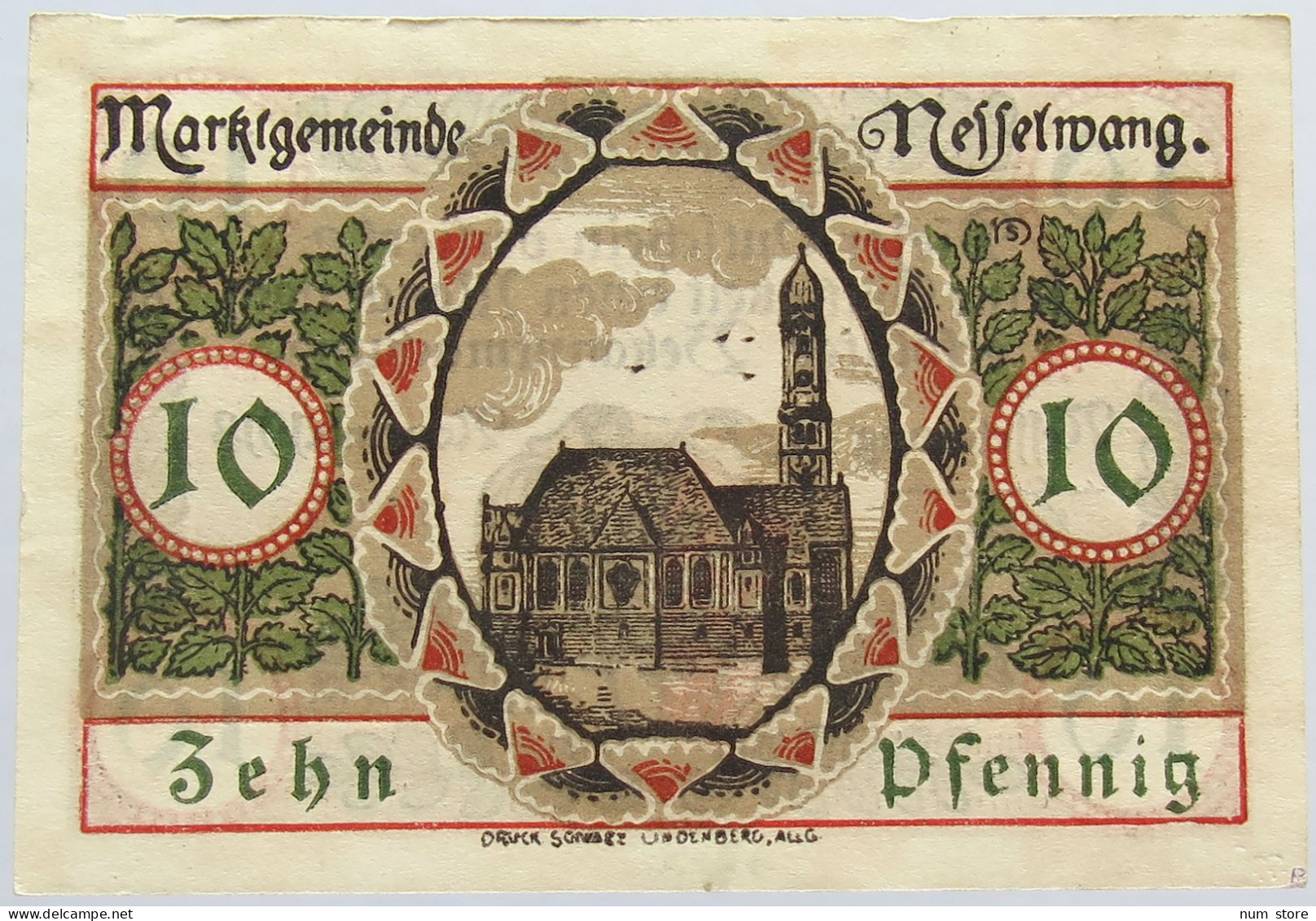 GERMANY 10 PFENNIG 1918 NESSELWANG #alb003 0667 - Sonstige & Ohne Zuordnung