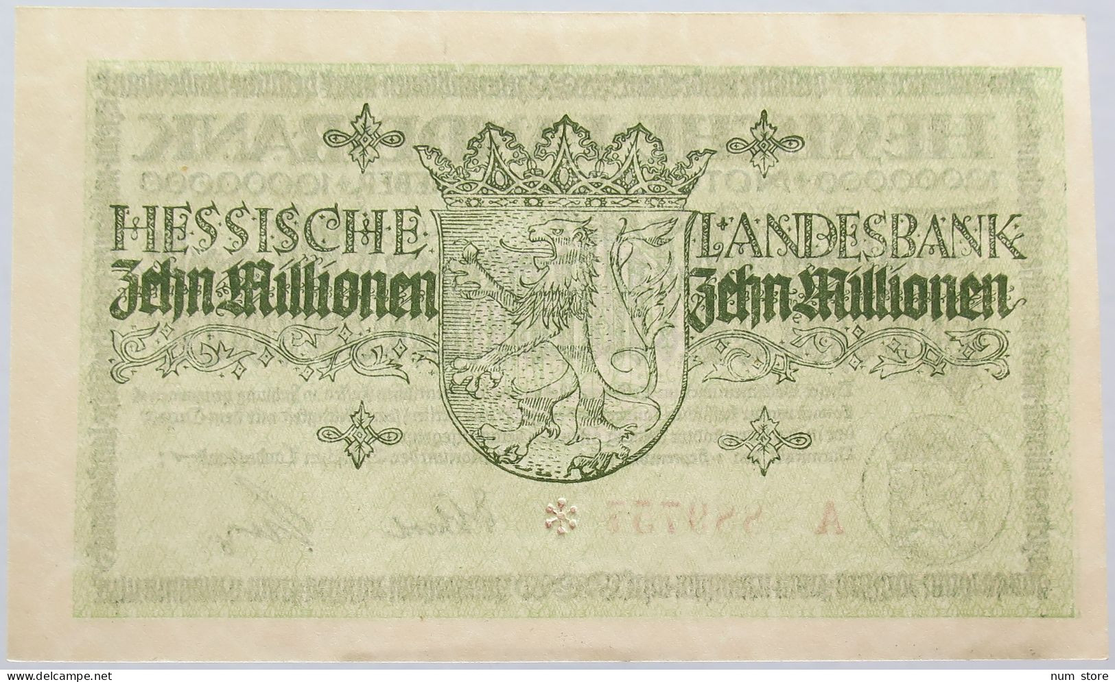 GERMANY 10 MILLIONEN MARK 1923 HESSEN #alb004 0071 - 10 Millionen Mark