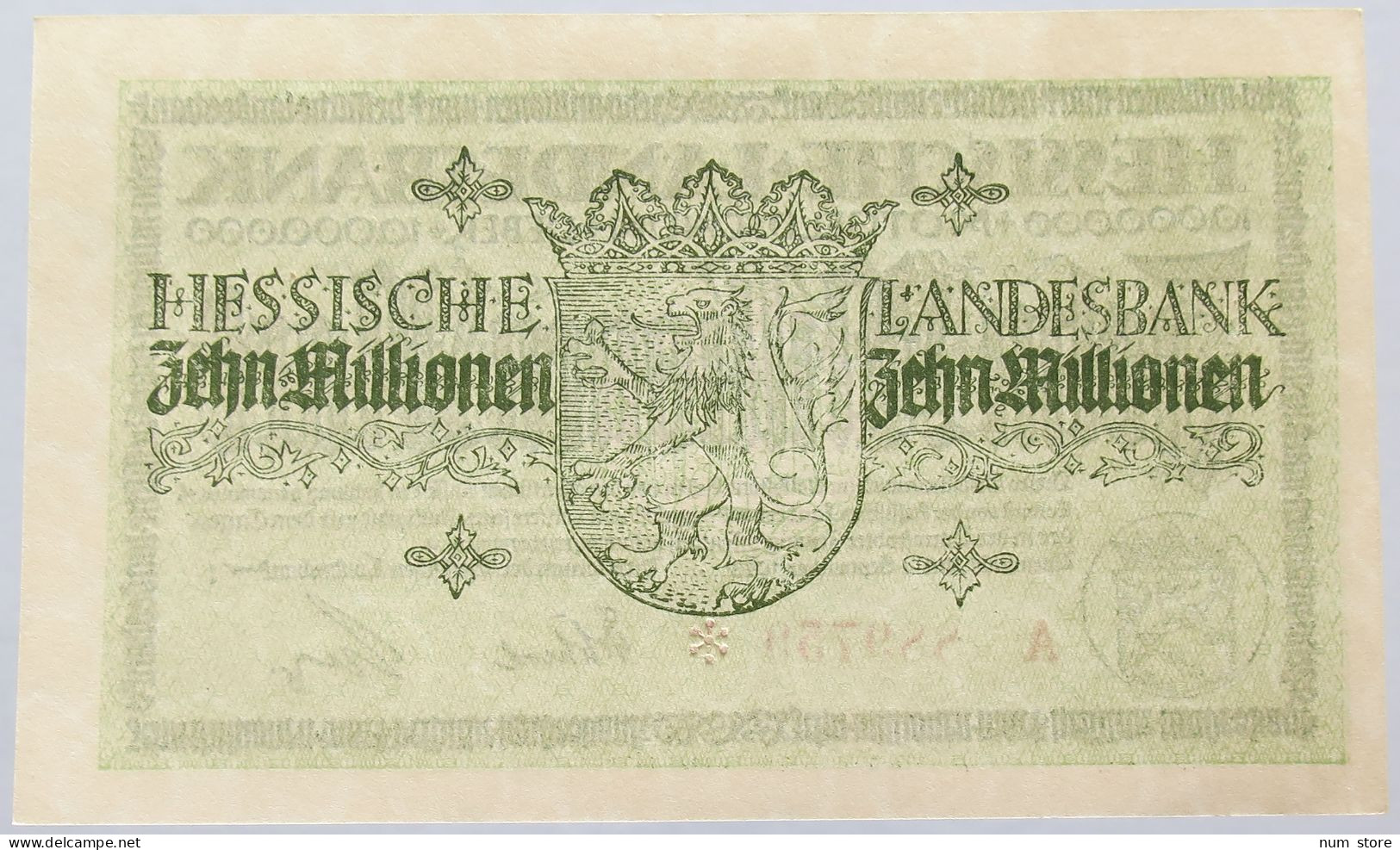 GERMANY 10 MILLIONEN MARK 1923 HESSEN #alb004 0077 - 10 Millionen Mark