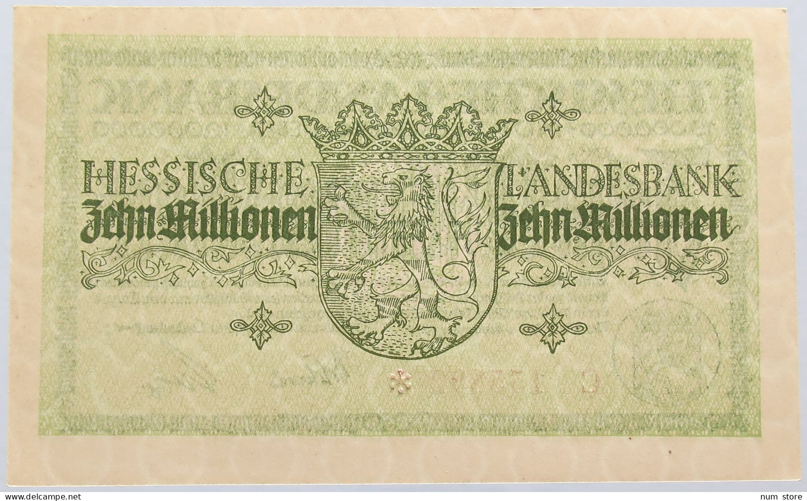 GERMANY 10 MILLIONEN MARK 1923 HESSEN #alb004 0029 - 10 Millionen Mark