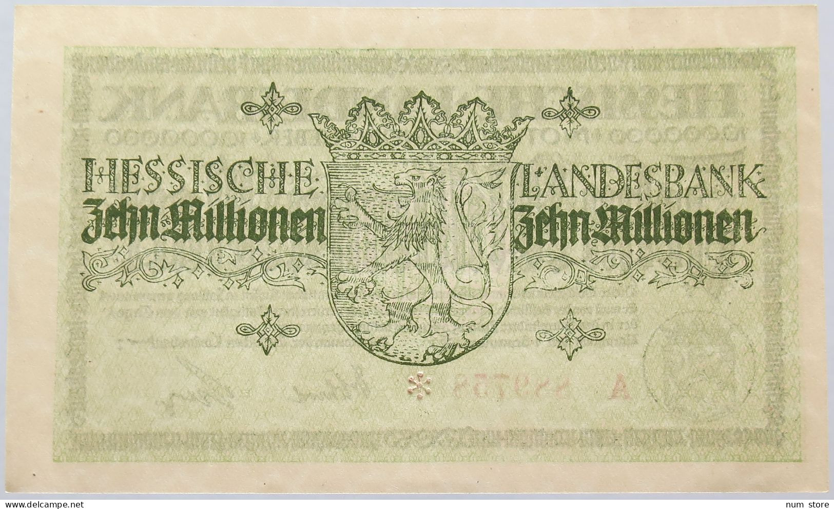 GERMANY 10 MILLIONEN MARK 1923 HESSEN #alb004 0069 - 10 Millionen Mark