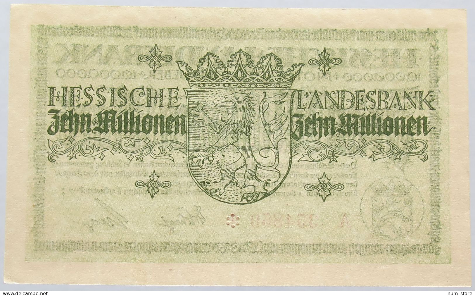 GERMANY 10 MILLIONEN 1923 HESSEN #alb004 0175 - 10 Mio. Mark