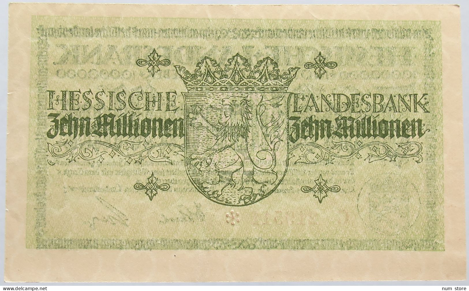 GERMANY 10 MILLIONEN 1923 HESSEN #alb004 0169 - 10 Mio. Mark
