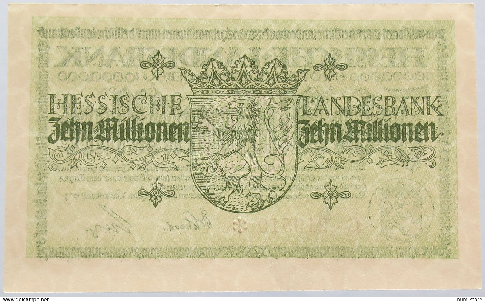 GERMANY 10 MILLIONEN 1923 HESSEN #alb004 0167 - 10 Mio. Mark