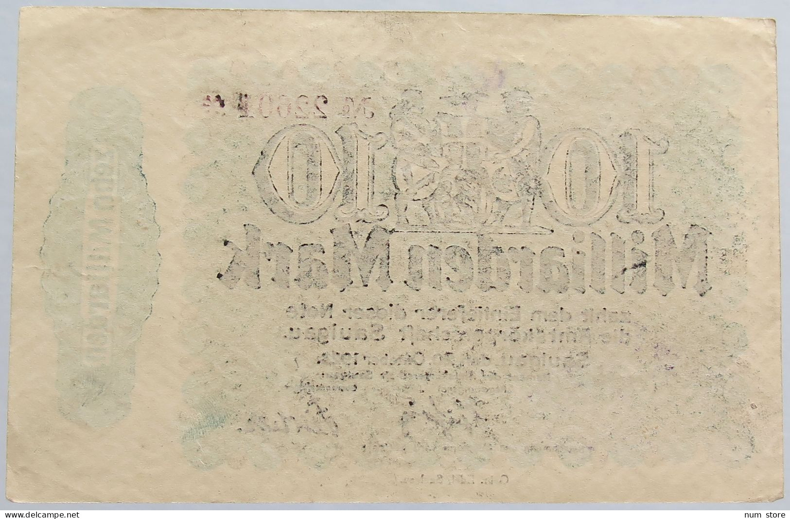 GERMANY 10 MILLIARDEN MARK 1923 SAULGAU #alb002 0367 - 10 Milliarden Mark