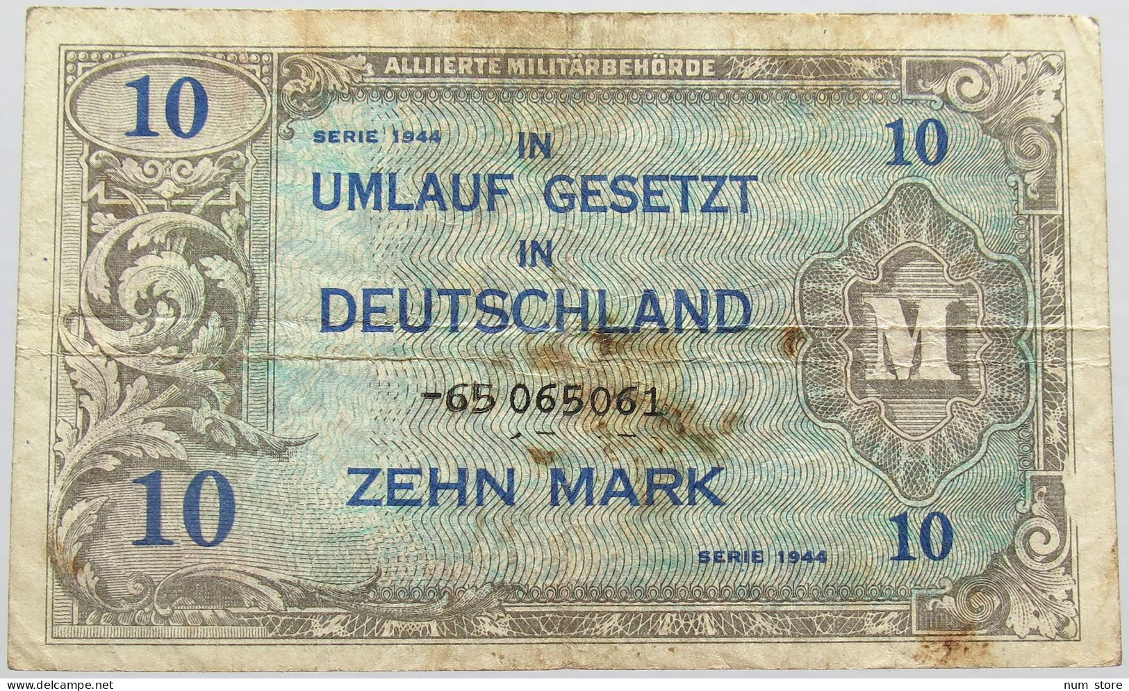 GERMANY 10 MARK 1944 #alb015 0169 - 10 Reichsmark