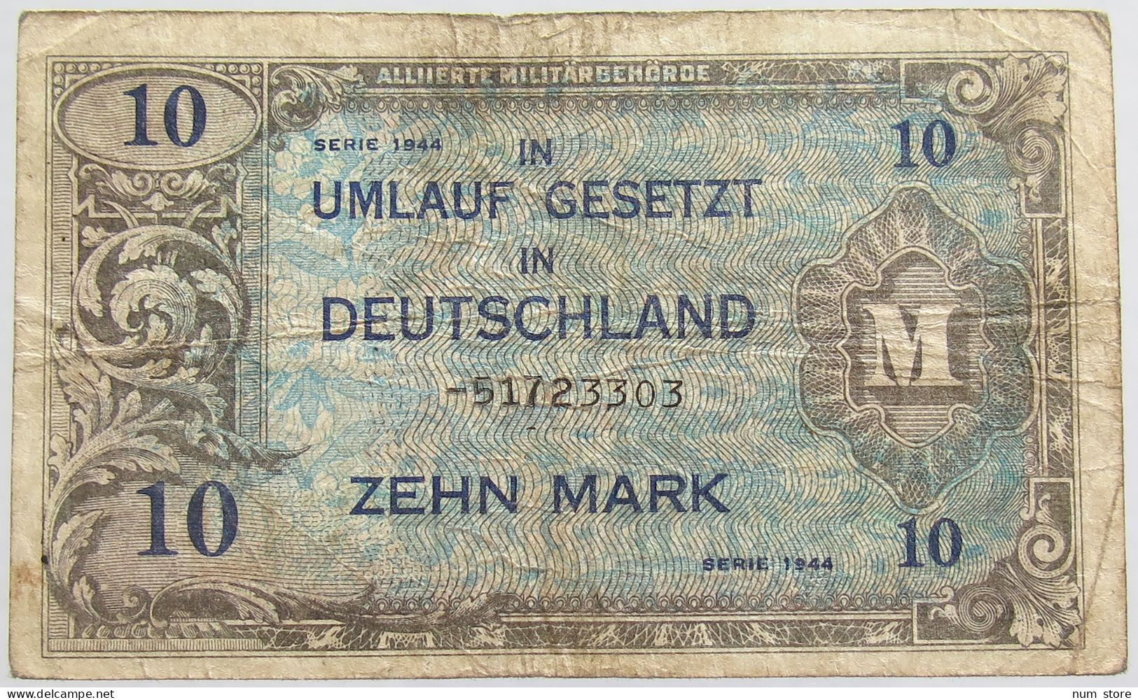 GERMANY 10 MARK 1944 #alb012 0113 - 10 Reichsmark