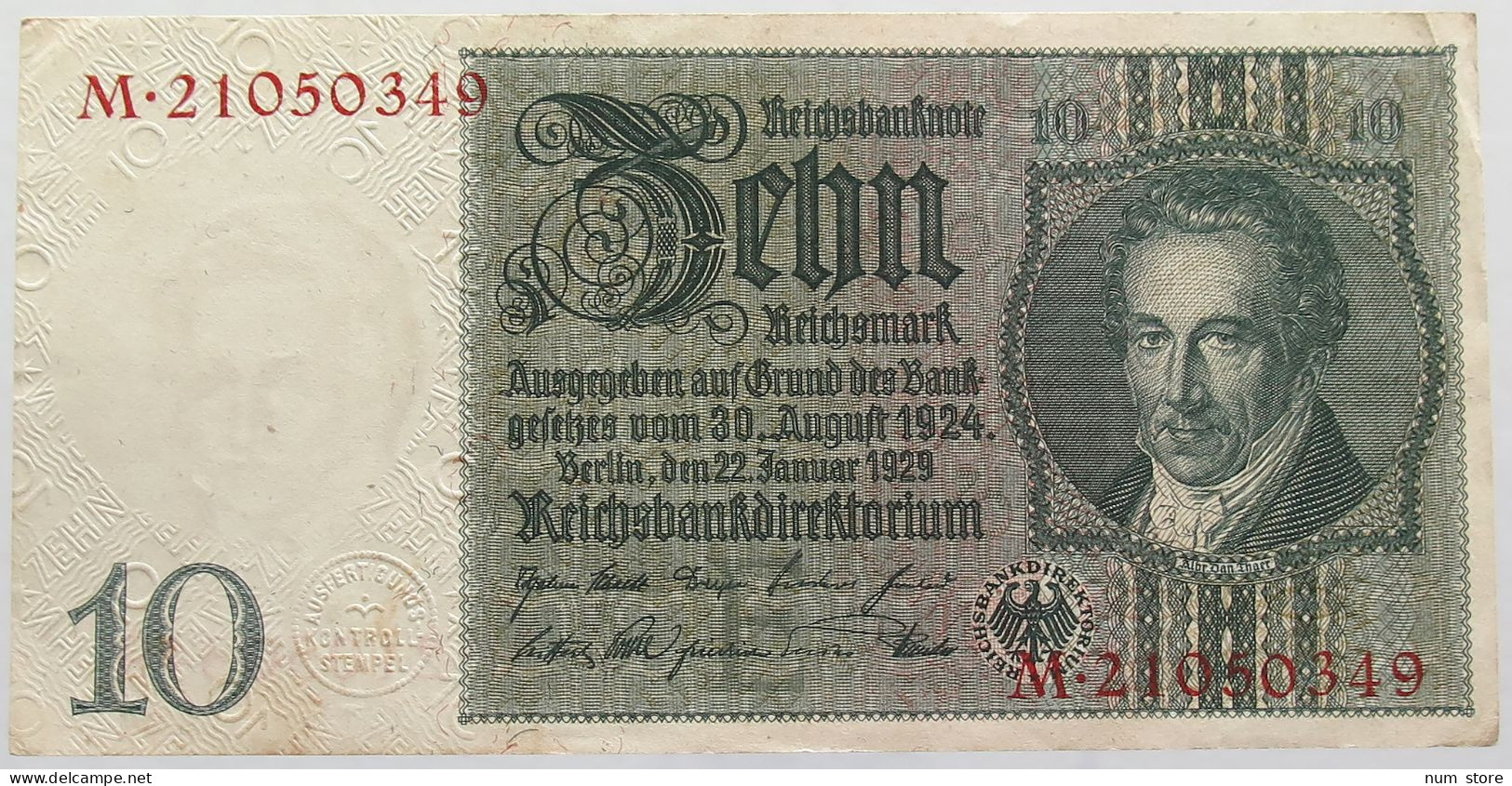 GERMANY 10 MARK 1929 #alb017 0101 - 10 Mark