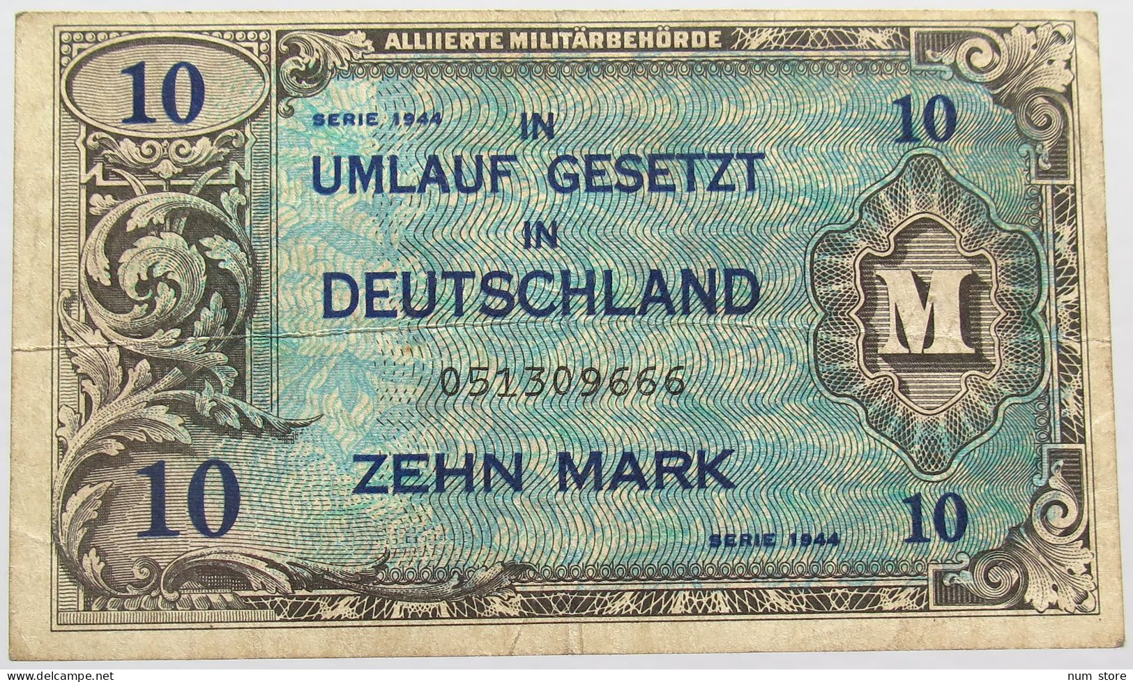 GERMANY 10 MARK 1944 #alb015 0165 - 10 Reichsmark