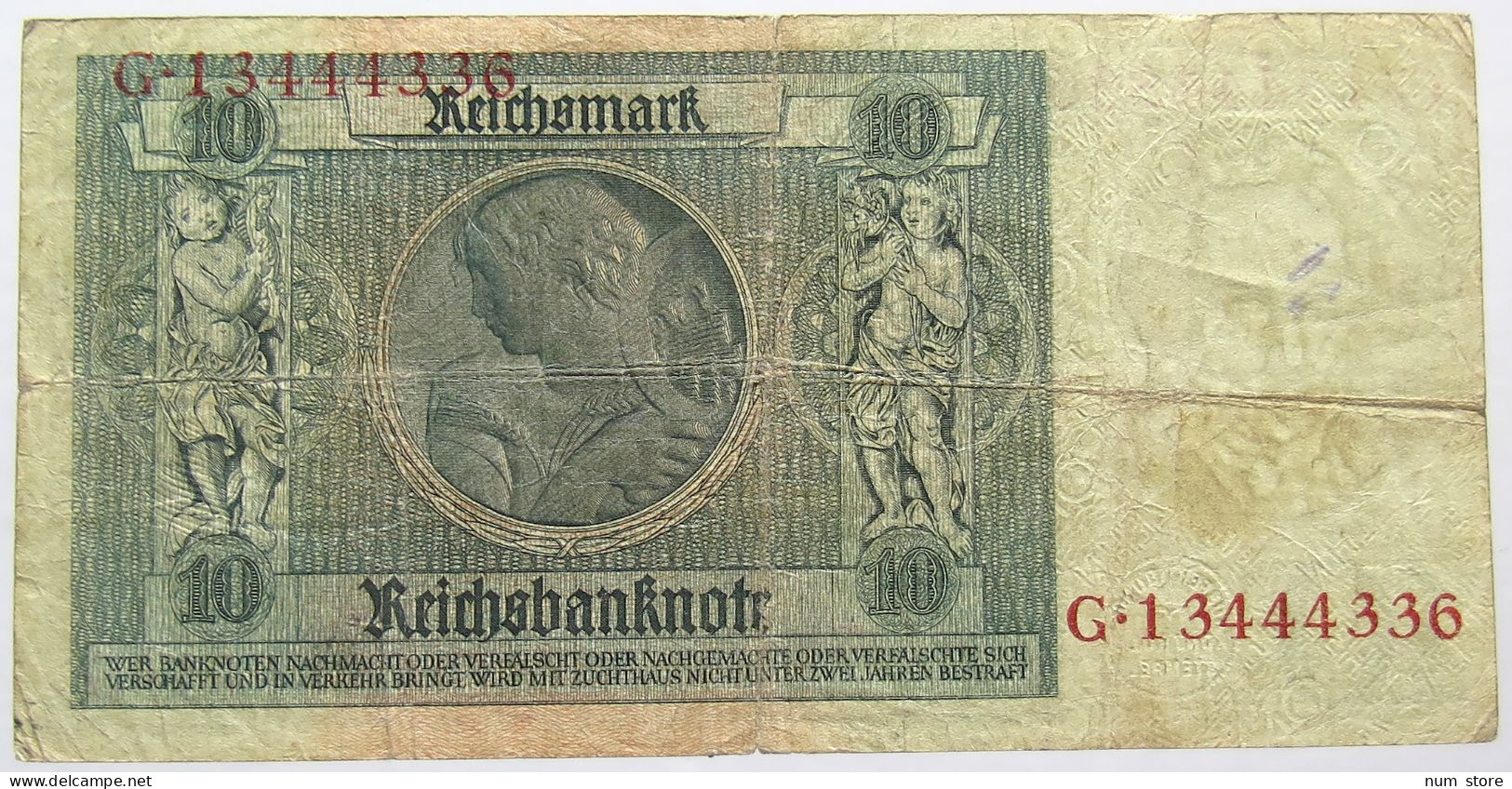 GERMANY 10 MARK 1924 #alb066 0083 - 10 Mark