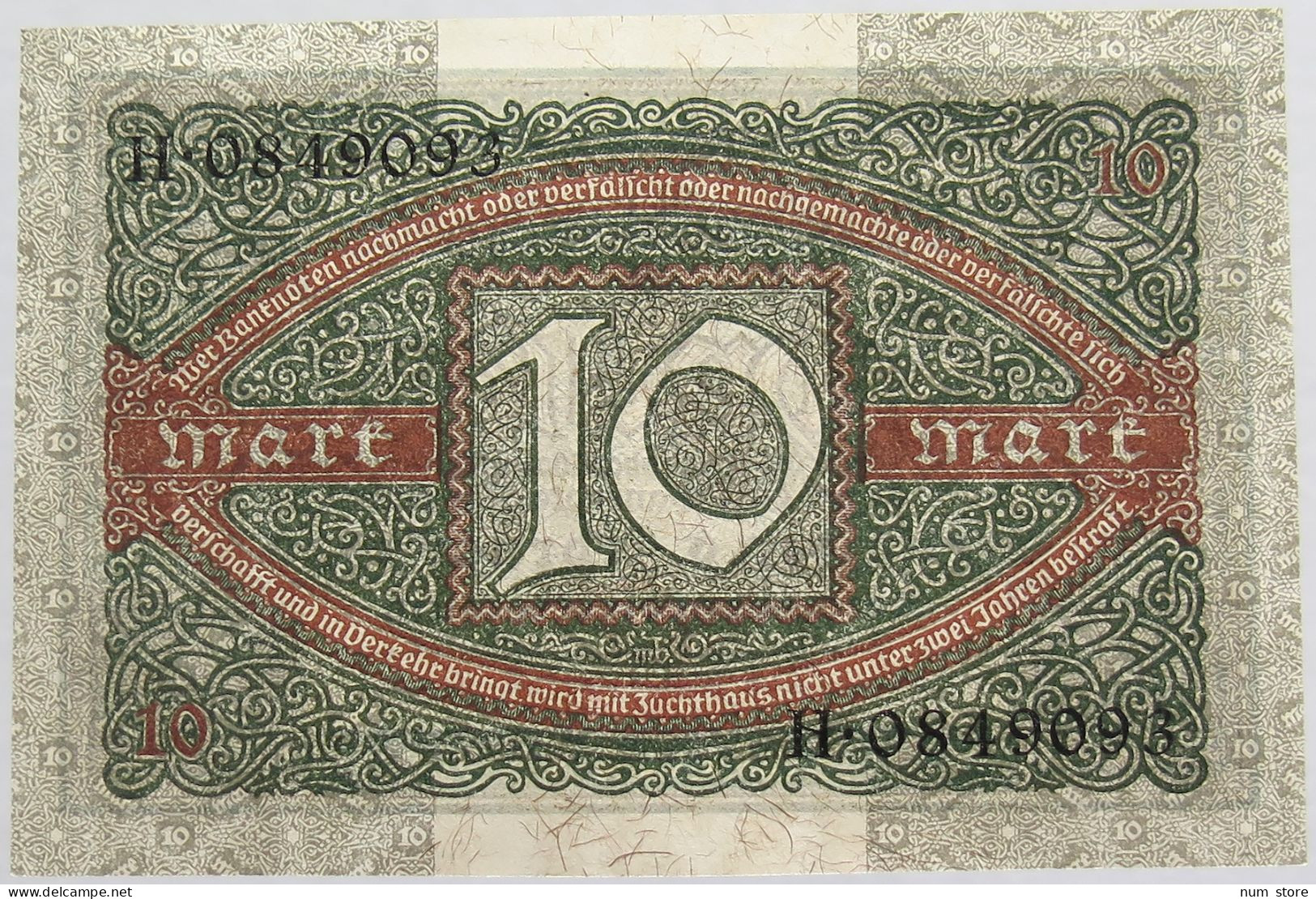 GERMANY 10 MARK 1920 BERLIN #alb008 0303 - 10 Mark