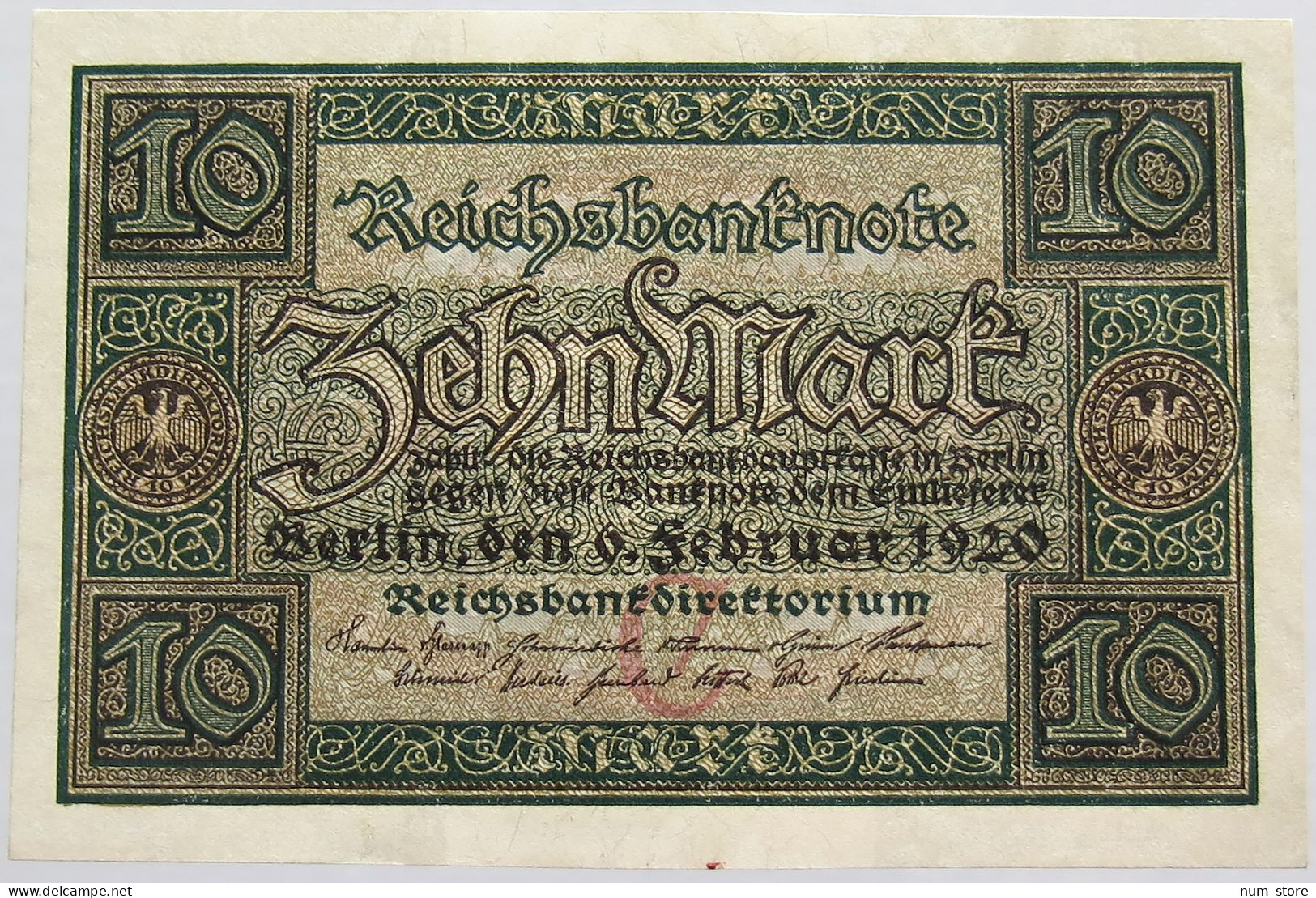 GERMANY 10 MARK 1920 BERLIN #alb008 0311 - 10 Mark