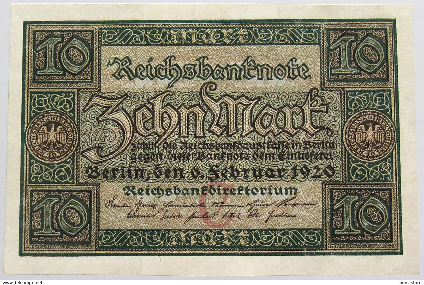 GERMANY 10 MARK 1920 BERLIN #alb008 0295 - 10 Mark