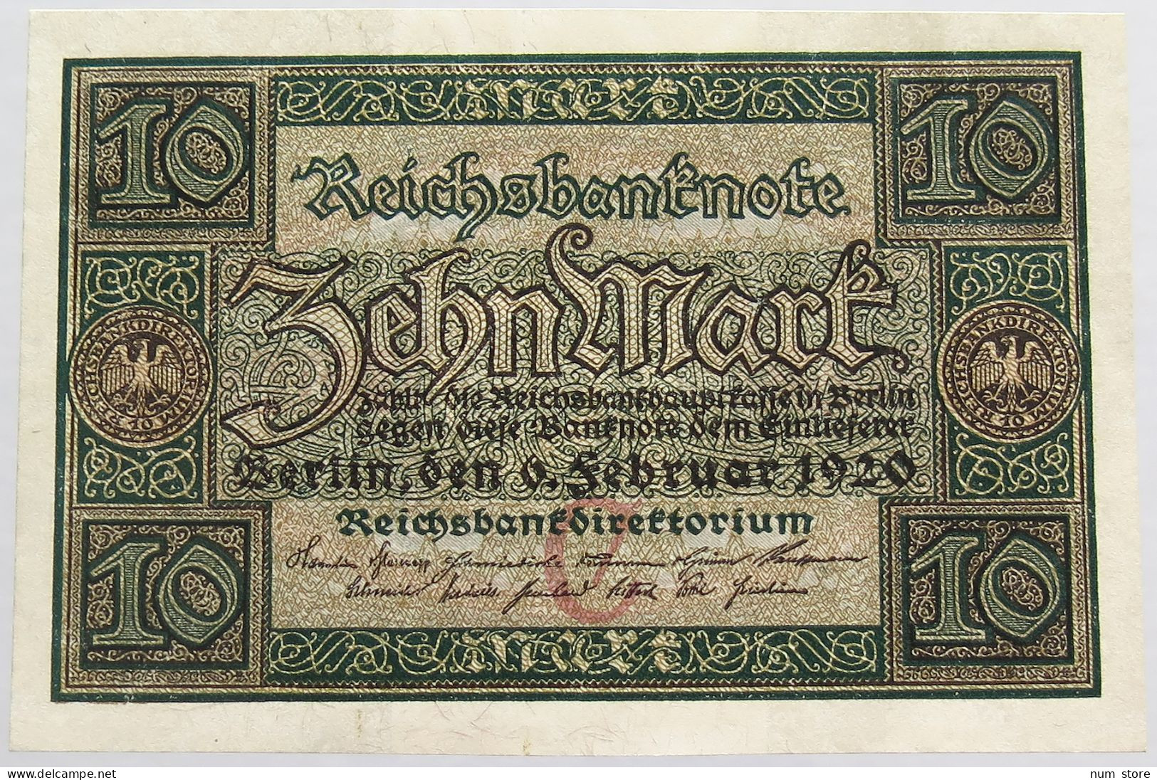 GERMANY 10 MARK 1920 BERLIN #alb008 0291 - 10 Mark