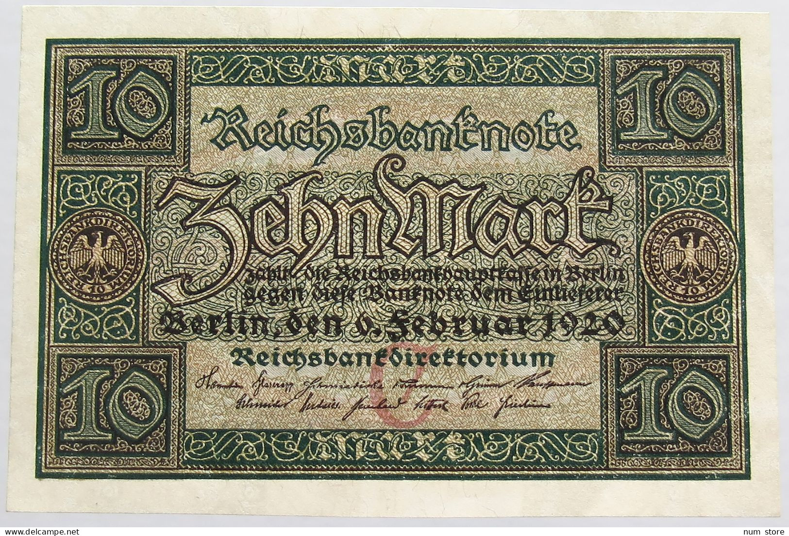 GERMANY 10 MARK 1920 BERLIN #alb008 0279 - 10 Mark