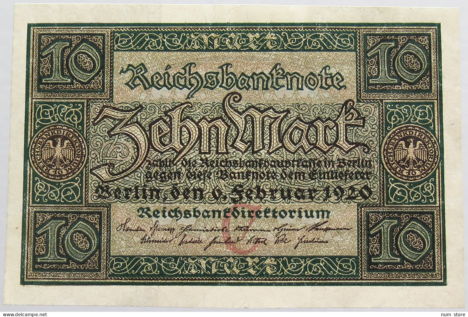 GERMANY 10 MARK 1920 BERLIN #alb008 0287 - 10 Mark