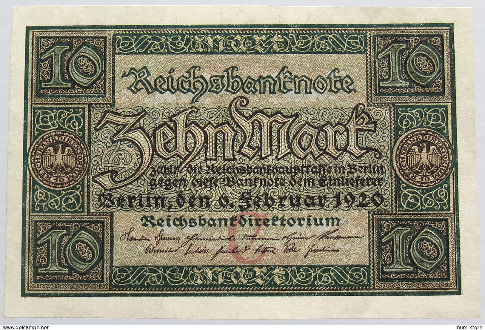 GERMANY 10 MARK 1920 BERLIN #alb008 0281 - 10 Mark