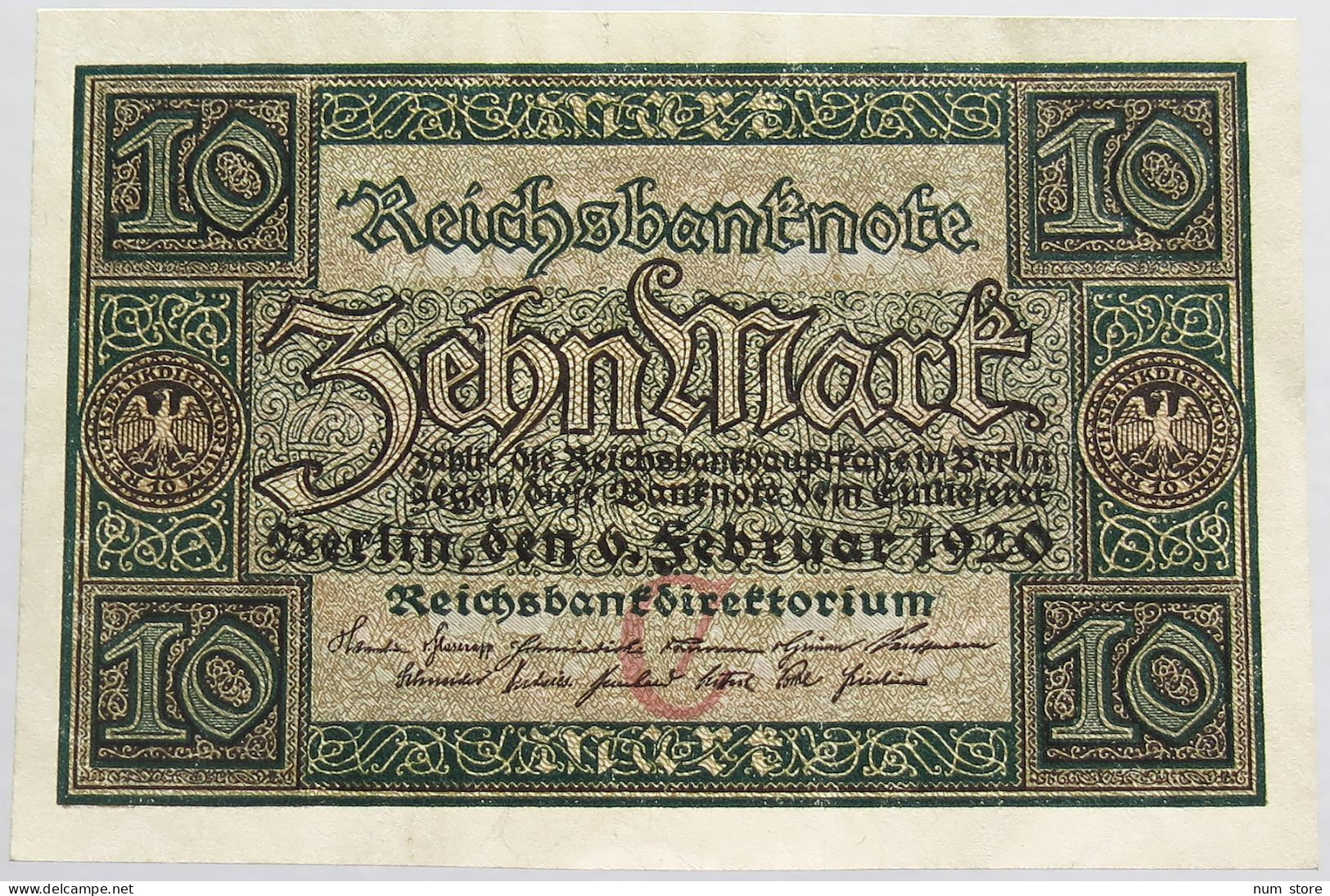 GERMANY 10 MARK 1920 BERLIN #alb008 0283 - 10 Mark