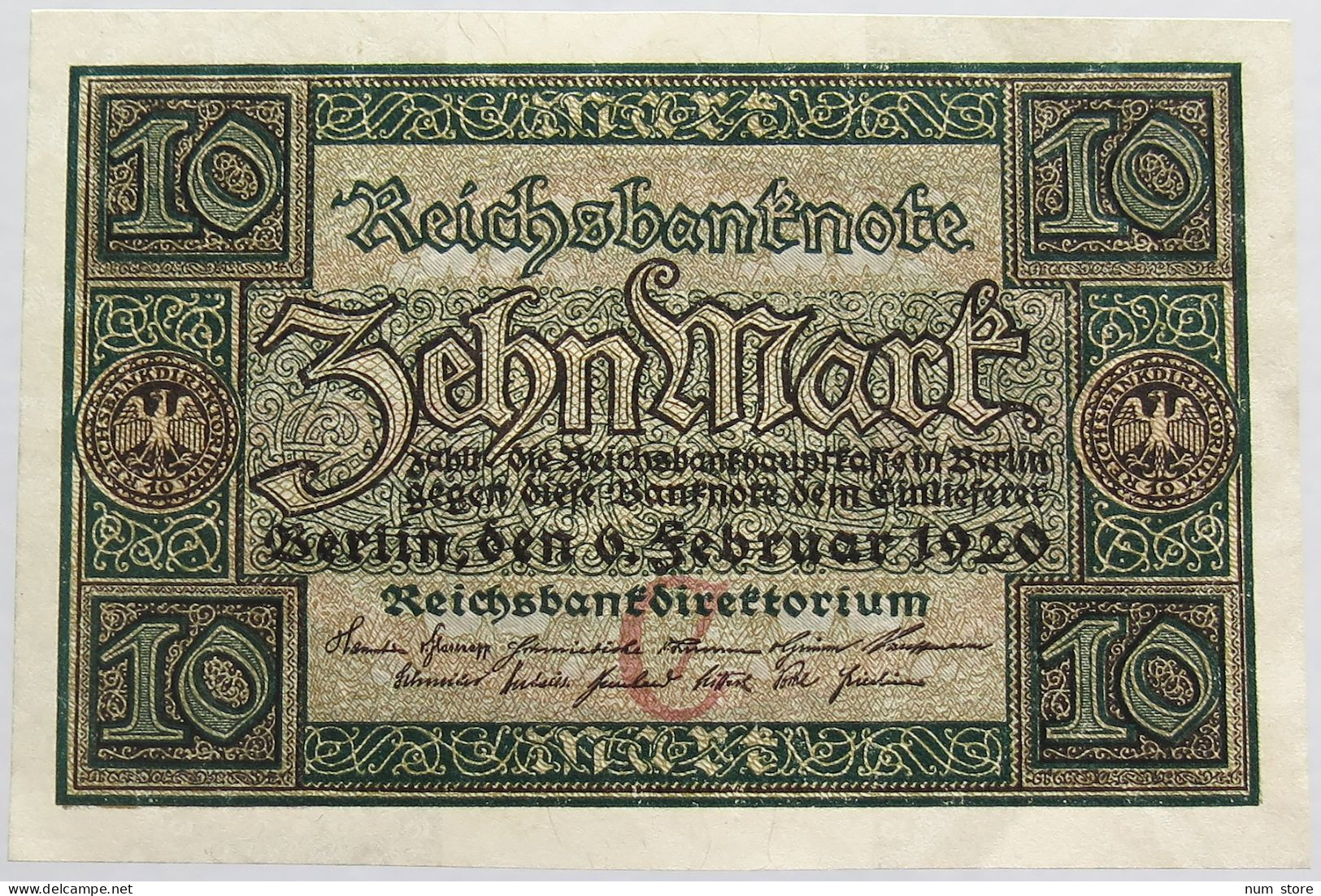 GERMANY 10 MARK 1920 BERLIN #alb008 0277 - 10 Mark