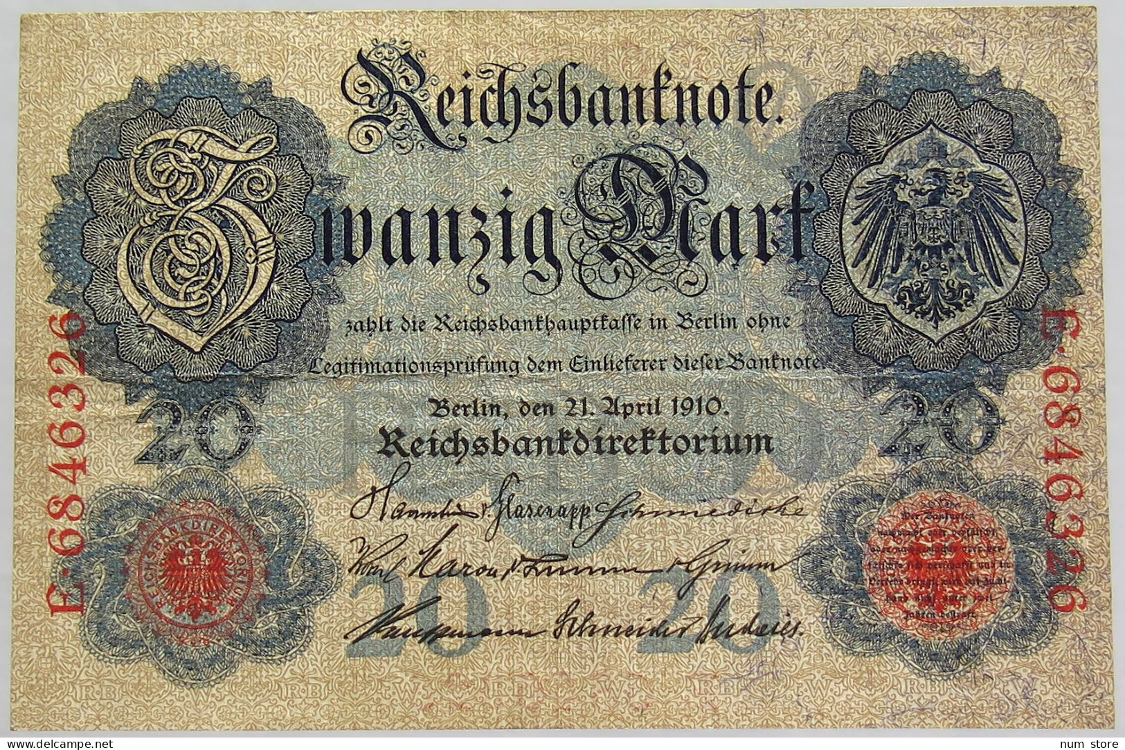 GERMANY 10 MARK 1910 #alb010 0087 - 10 Mark