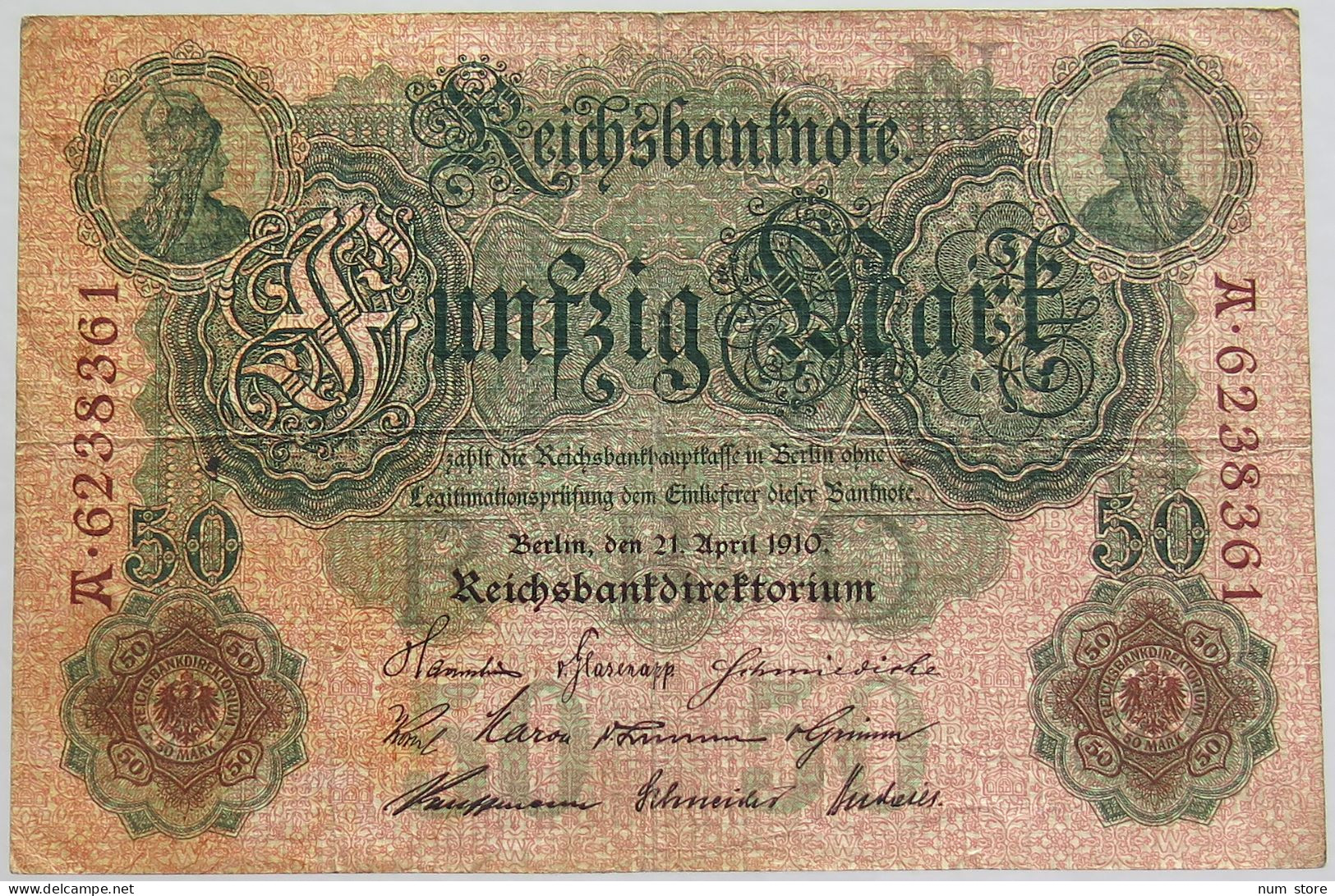 GERMANY 10 MARK 1910 #alb010 0085 - 10 Mark