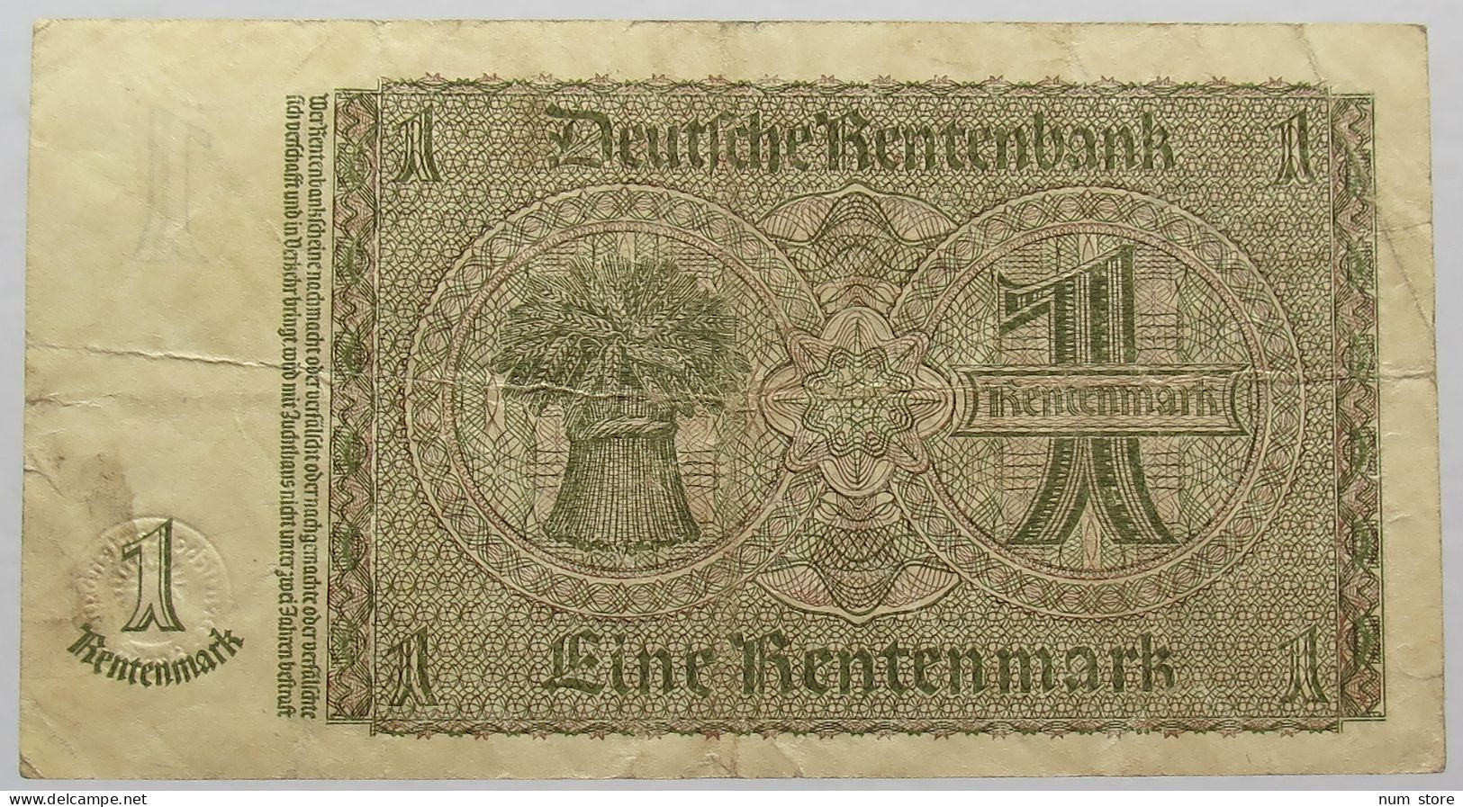 GERMANY 1 REICHSMARK 1937 #alb067 0055 - Andere & Zonder Classificatie