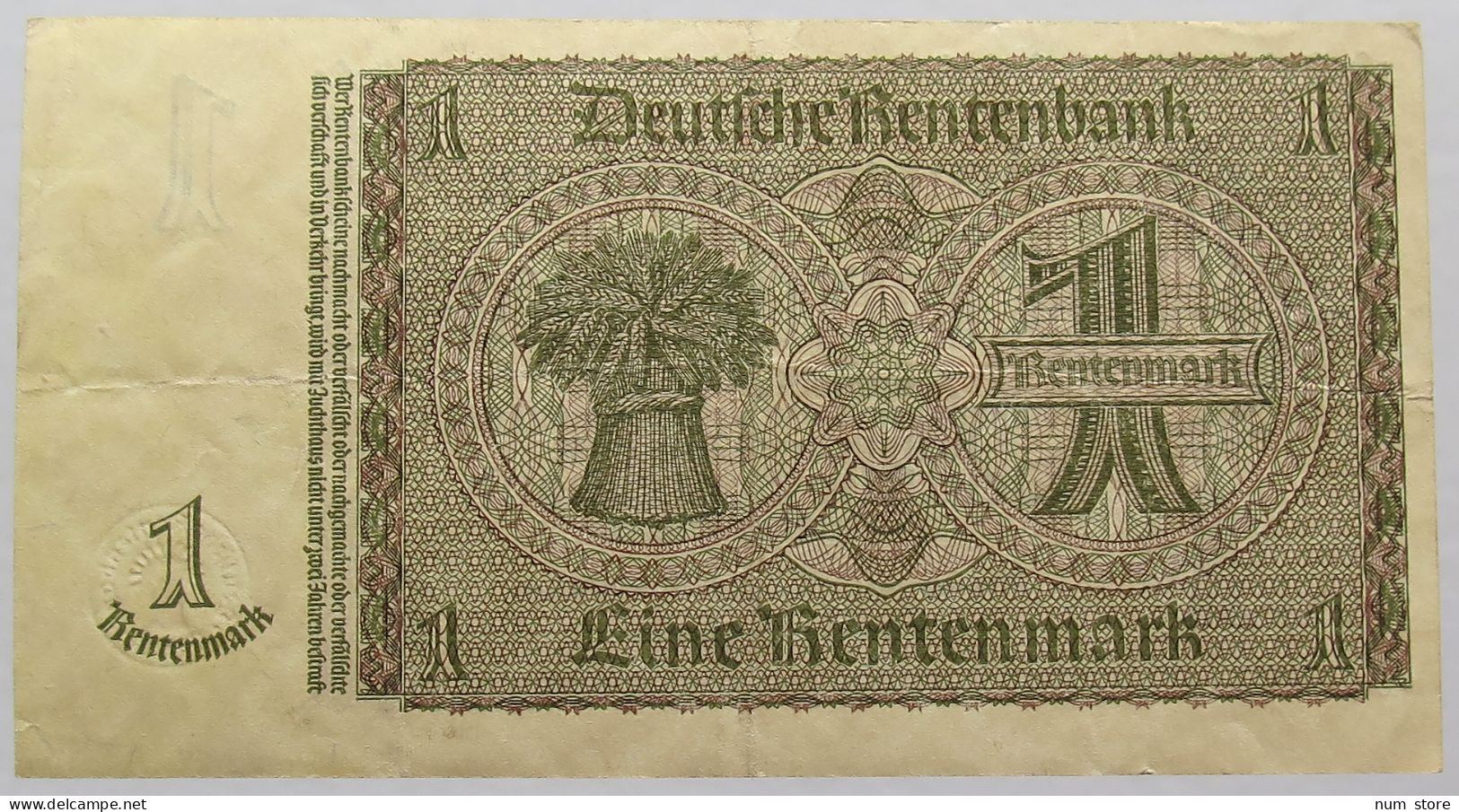 GERMANY 1 REICHSMARK 1937 #alb067 0051 - Andere & Zonder Classificatie