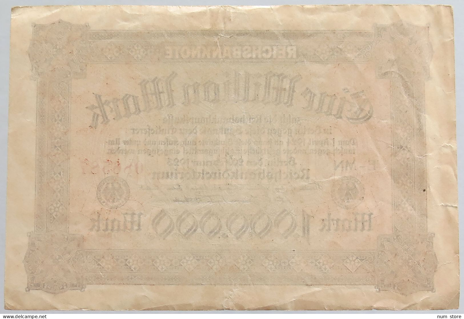 GERMANY 1 MILLION MARK 1923 BERLIN #alb012 0061 - 1 Million Mark