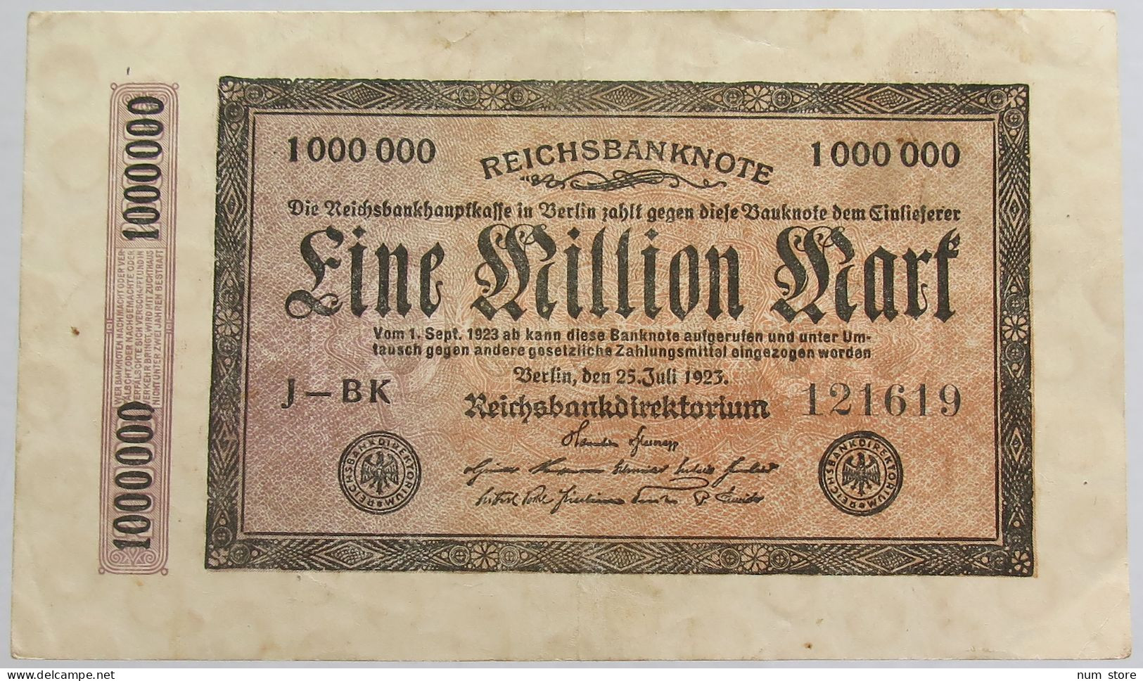 GERMANY 1 MILLION MARK 1923 BERLIN #alb012 0093 - 1 Miljoen Mark