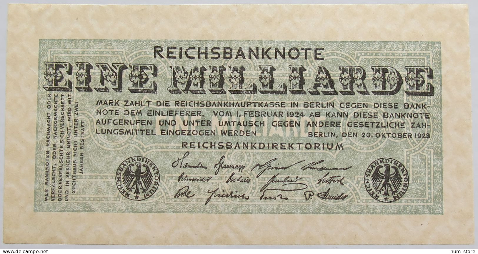 GERMANY 1 MILLIARDE 1923 BERLIN #alb012 0123 - 1 Mrd. Mark