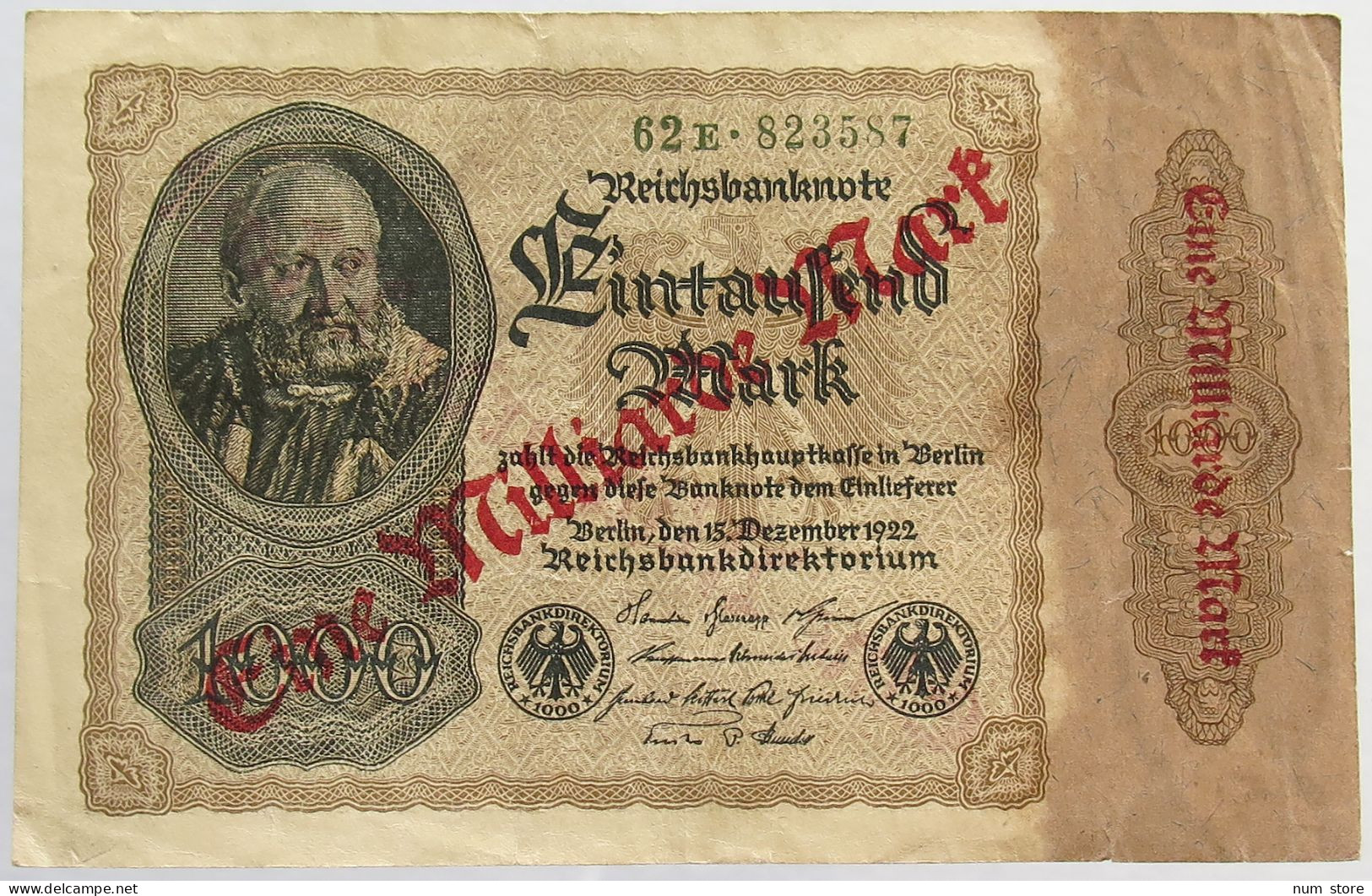 GERMANY 1 MILLIARDE 1922 #alb066 0361 - 1 Mrd. Mark