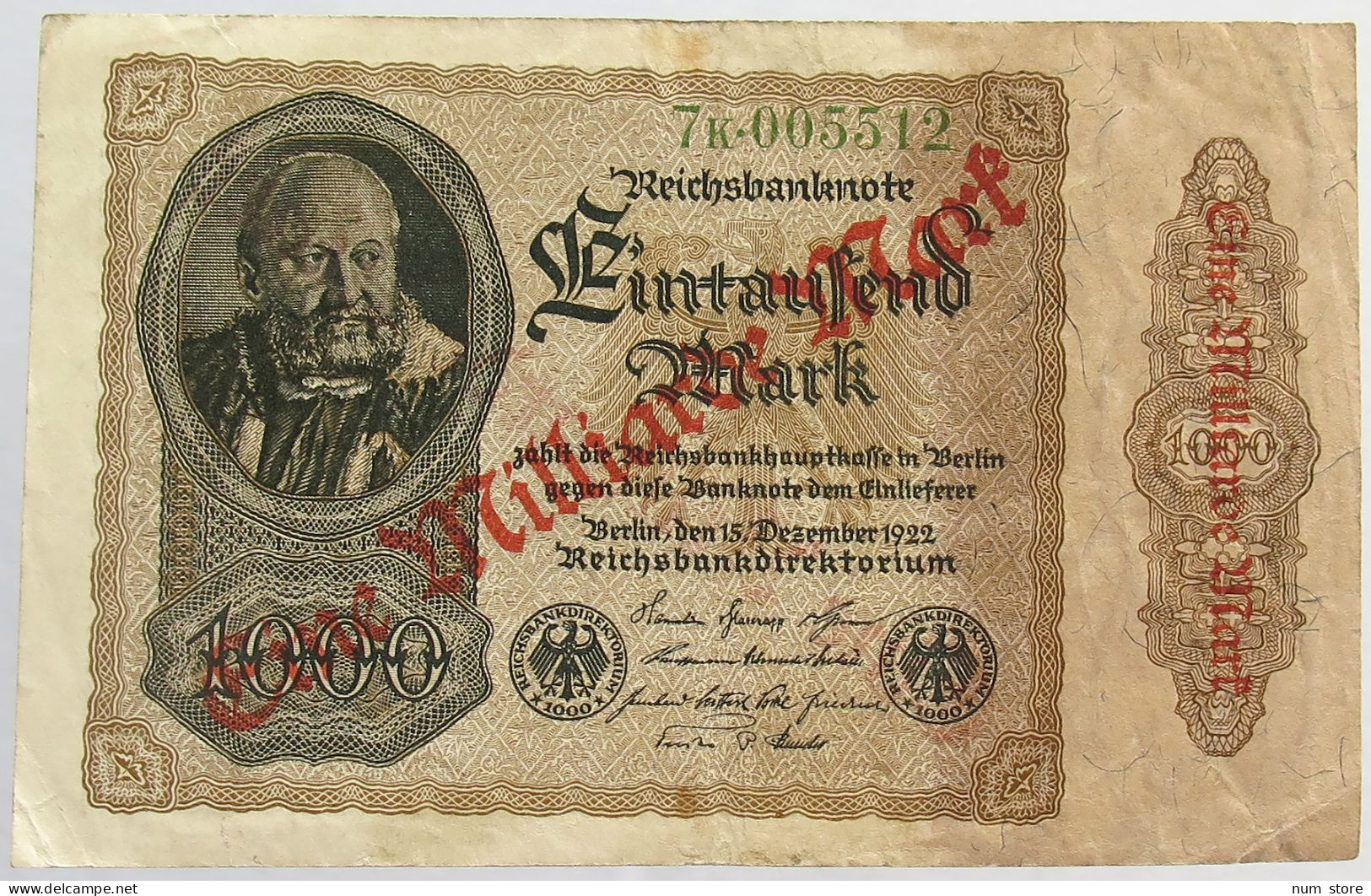 GERMANY 1 MILLIARDE 1922 #alb066 0359 - 1 Mrd. Mark