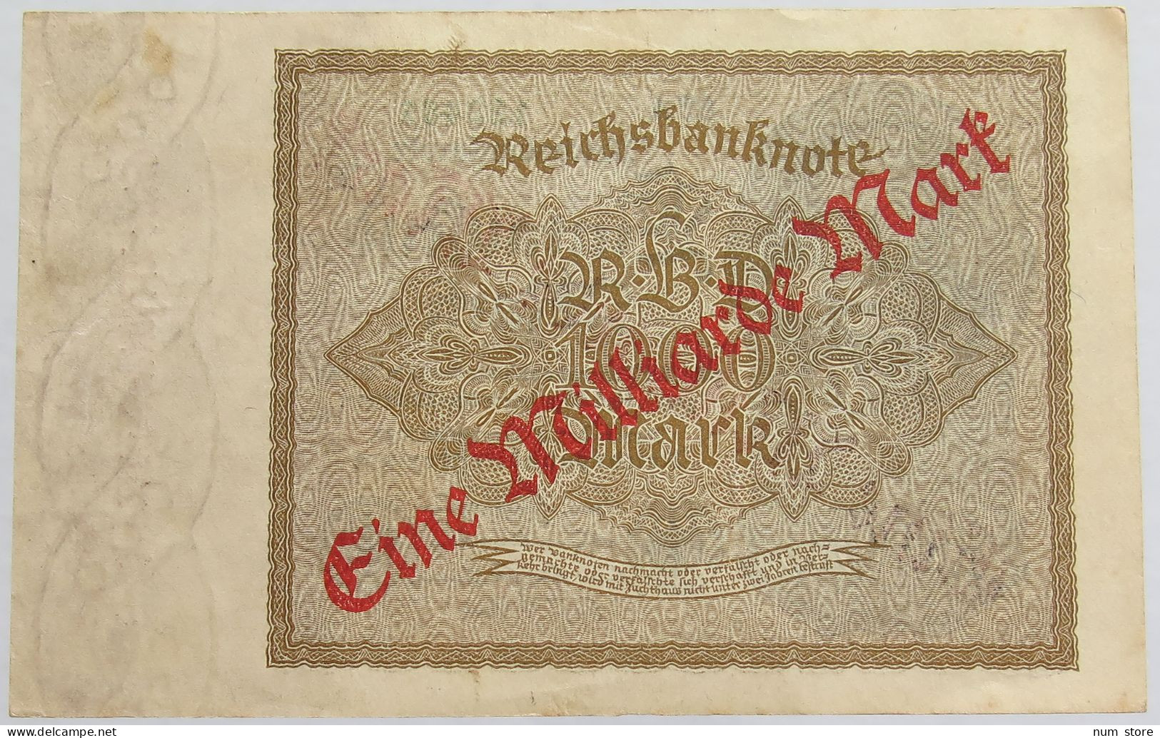 GERMANY 1 MILLIARDE 1922 BERLIN #alb012 0139 - 1 Miljard Mark