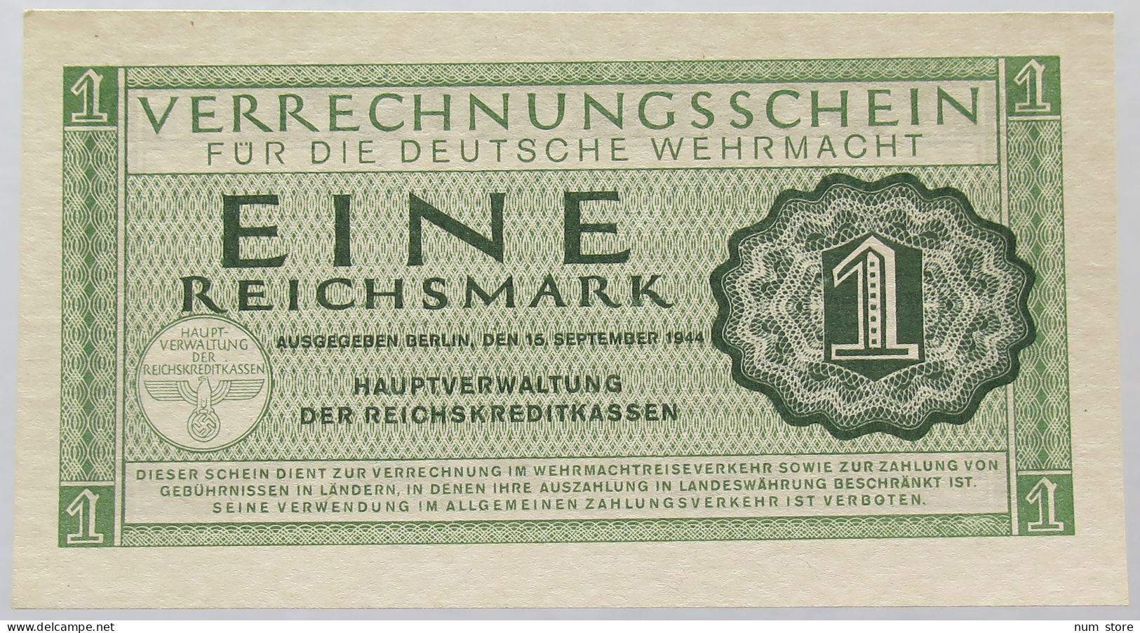 GERMANY 1 MARK 1944 TOP #alb016 0291 - Altri & Non Classificati