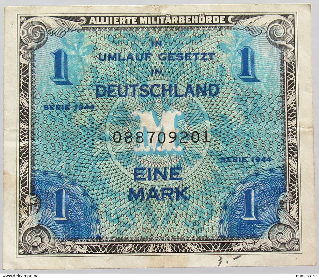GERMANY 1 MARK 1944 #alb017 0257 - Sonstige & Ohne Zuordnung