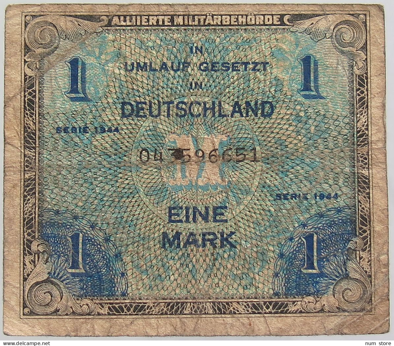 GERMANY 1 MARK 1944 #alb068 0023 - Other & Unclassified