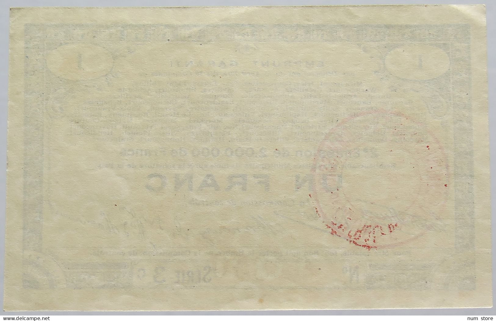 FRANCE FRANC 1915 MIRAUMONT 70 COMMUNES #alb020 0021 - Unclassified