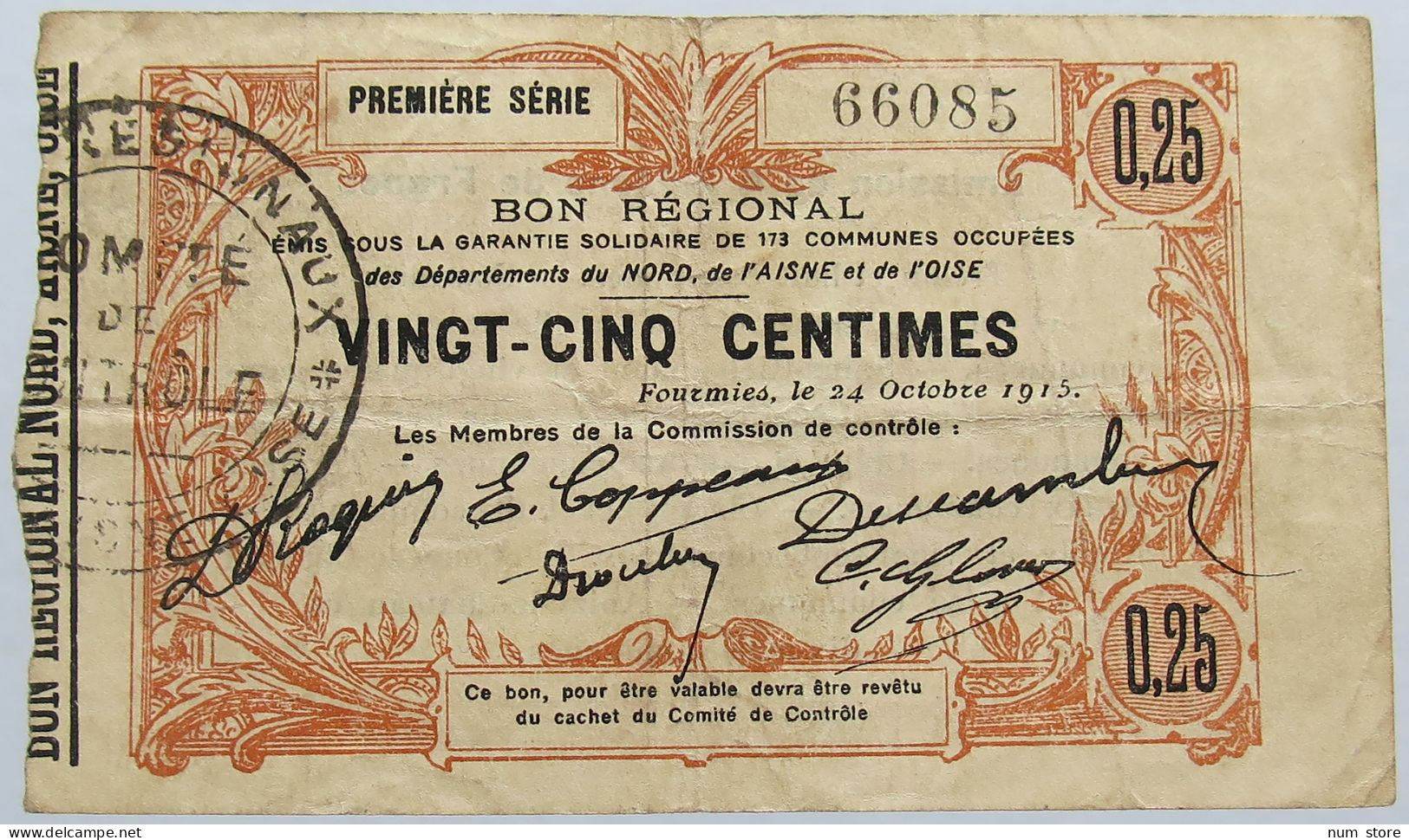 FRANCE 25 CENTIMES 1915 #alb004 0365 - Zonder Classificatie