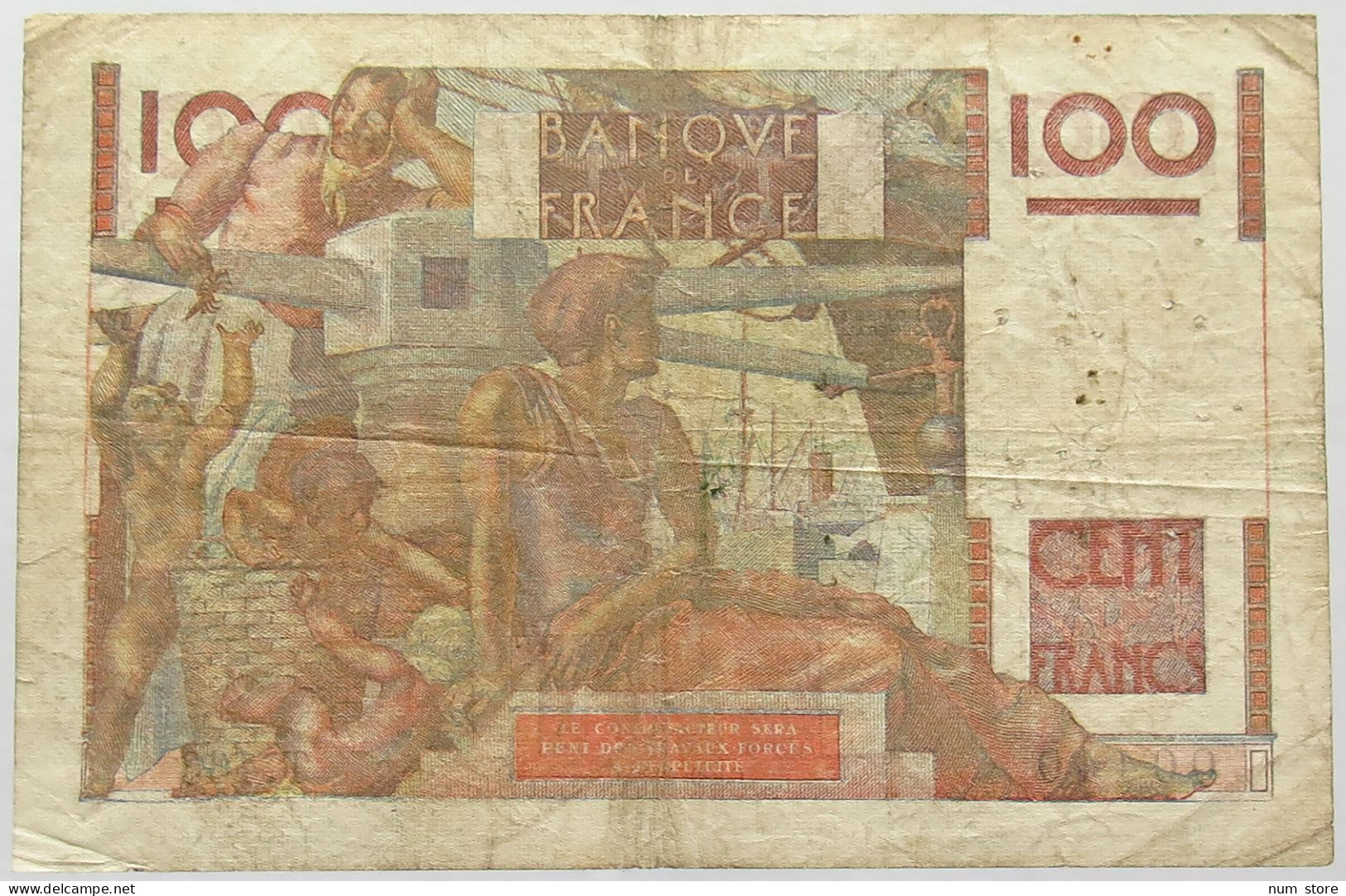 FRANCE 100 FRANCS 1952 #alb017 0031 - 100 F 1945-1954 ''Jeune Paysan''