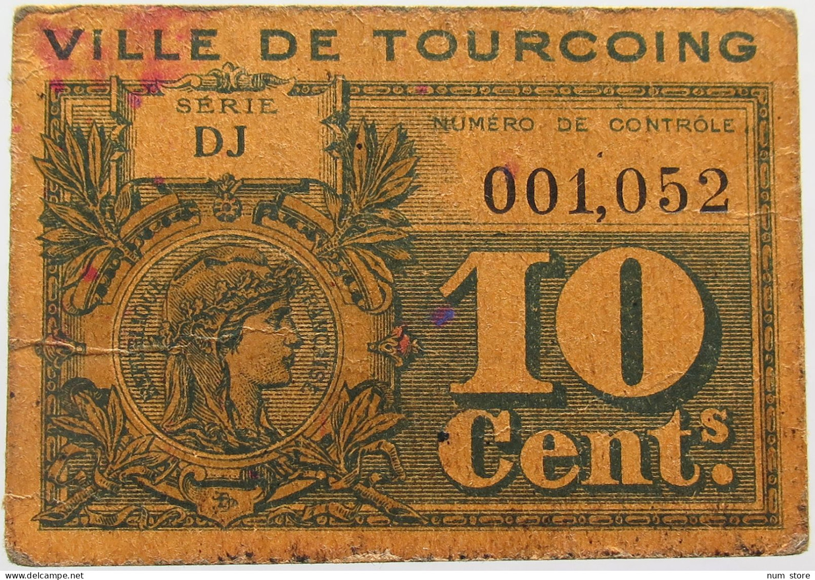 FRANCE 10 CENTIMES TOURCOING #alb015 0285 - Zonder Classificatie